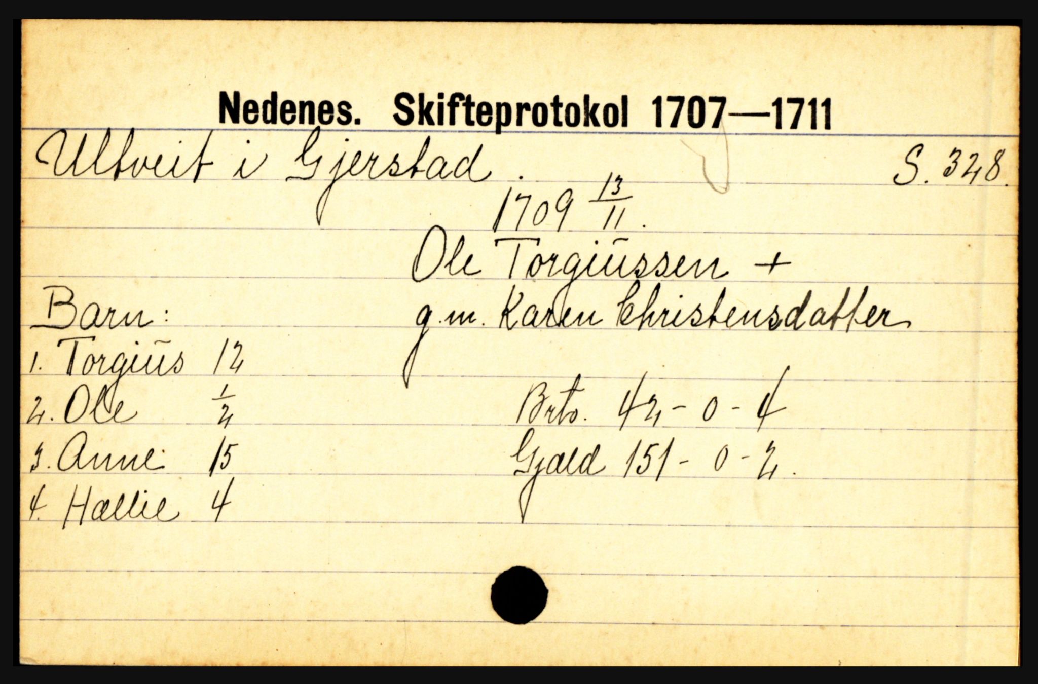 Nedenes sorenskriveri før 1824, AV/SAK-1221-0007/H, p. 32215