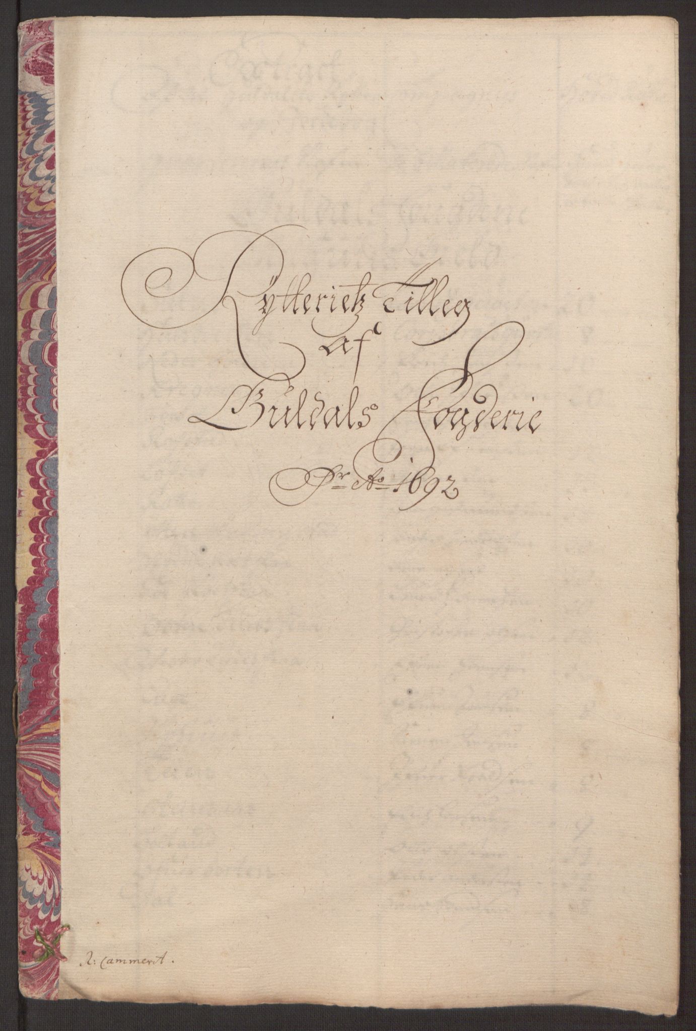 Rentekammeret inntil 1814, Reviderte regnskaper, Fogderegnskap, RA/EA-4092/R59/L3942: Fogderegnskap Gauldal, 1692, p. 209