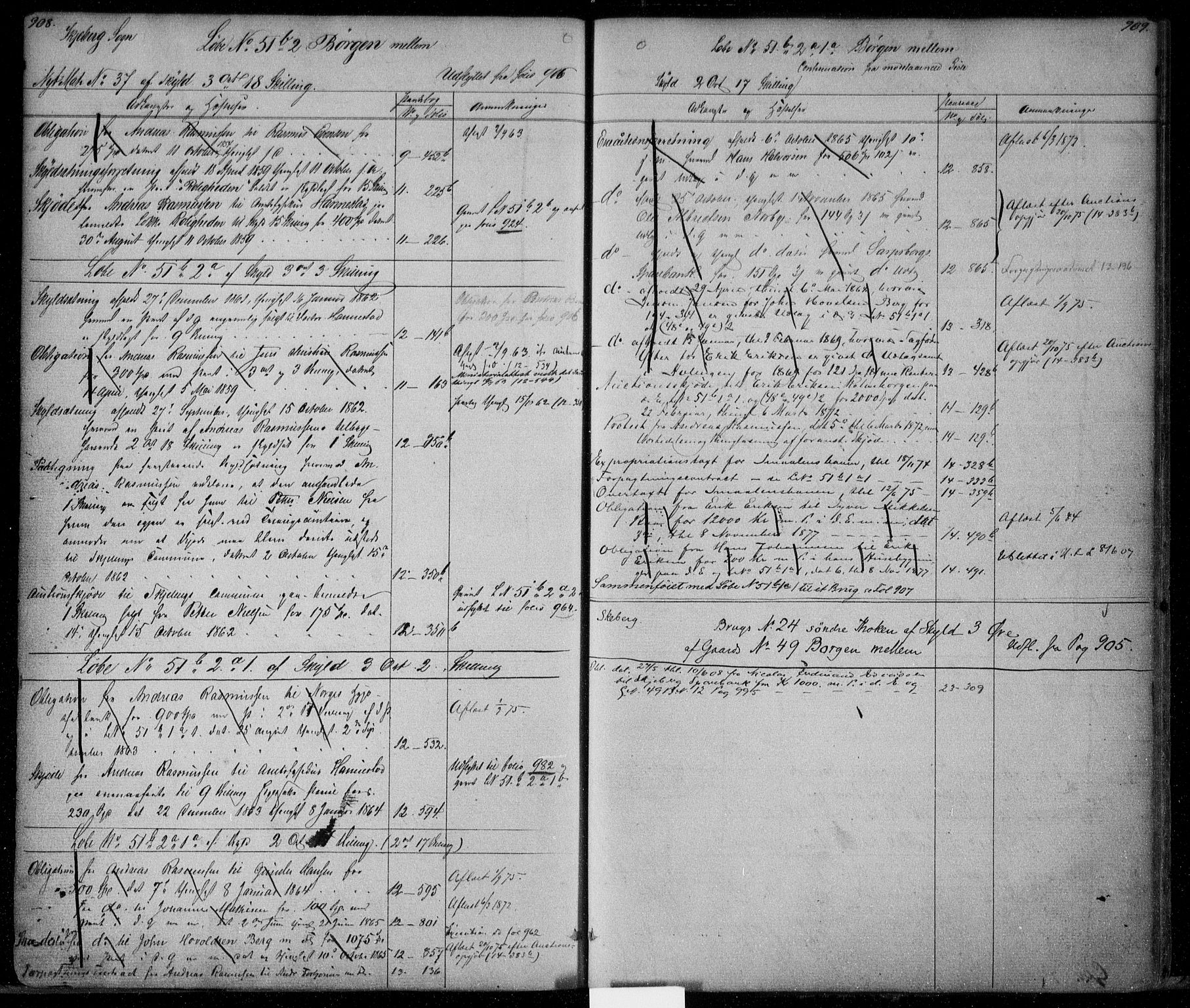 Idd og Marker sorenskriveri, AV/SAO-A-10283/G/Ga/Gac/L0002: Mortgage register no. II 2, 1848-1911, p. 908-909