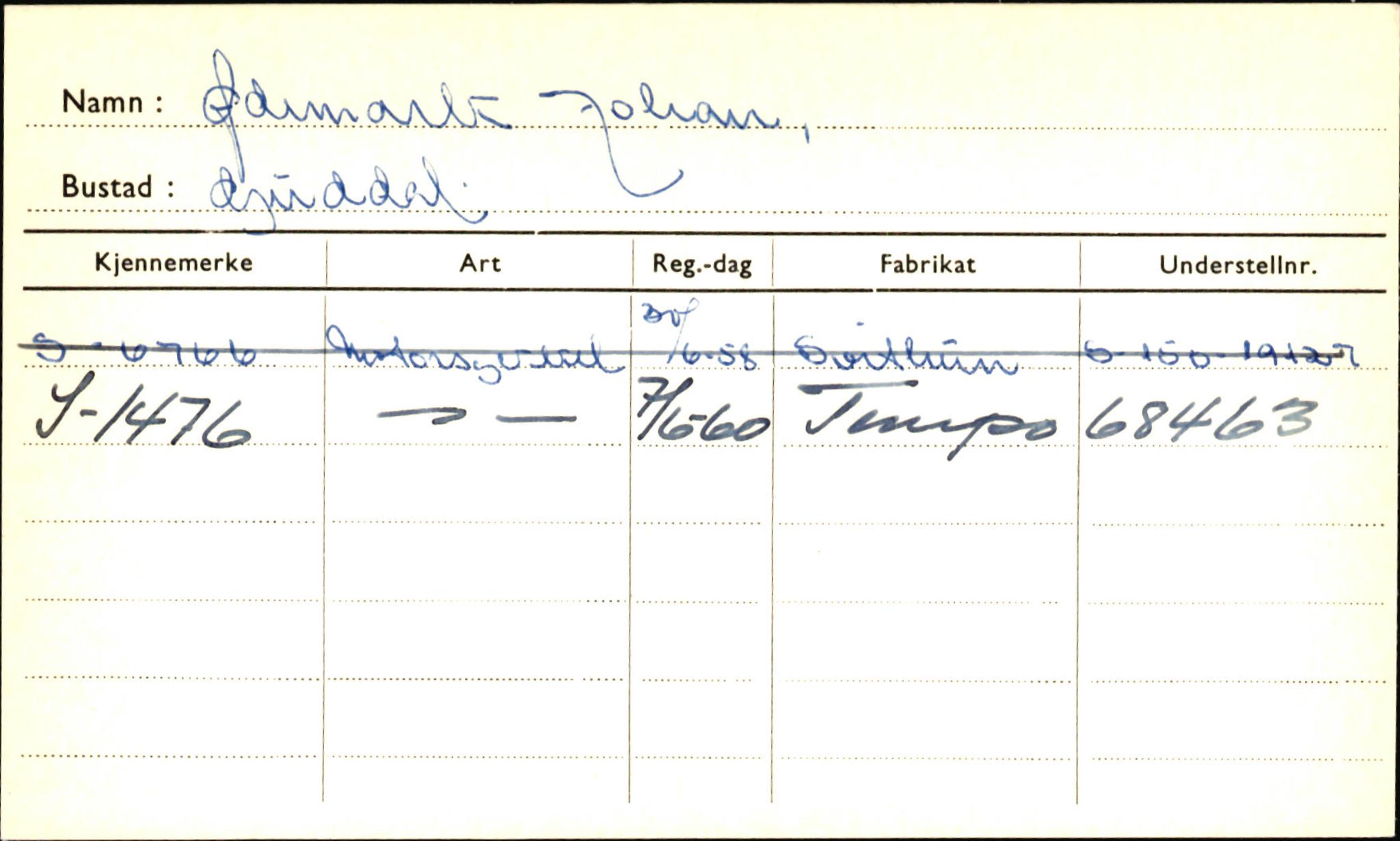 Statens vegvesen, Sogn og Fjordane vegkontor, AV/SAB-A-5301/4/F/L0002: Eigarregister Fjordane til 1.6.1961, 1930-1961, p. 649