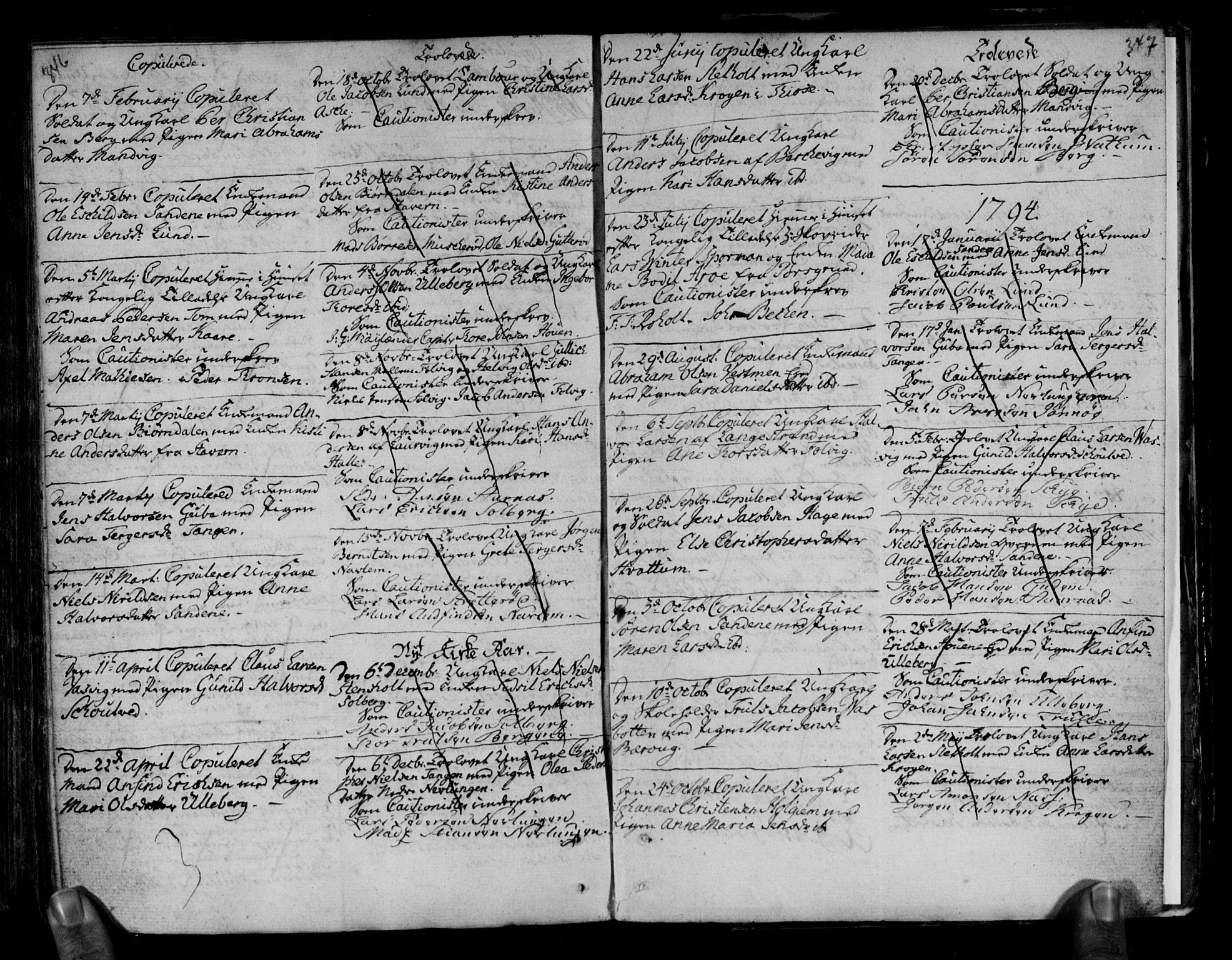 Brunlanes kirkebøker, SAKO/A-342/F/Fa/L0001: Parish register (official) no. I 1, 1766-1801, p. 346-347