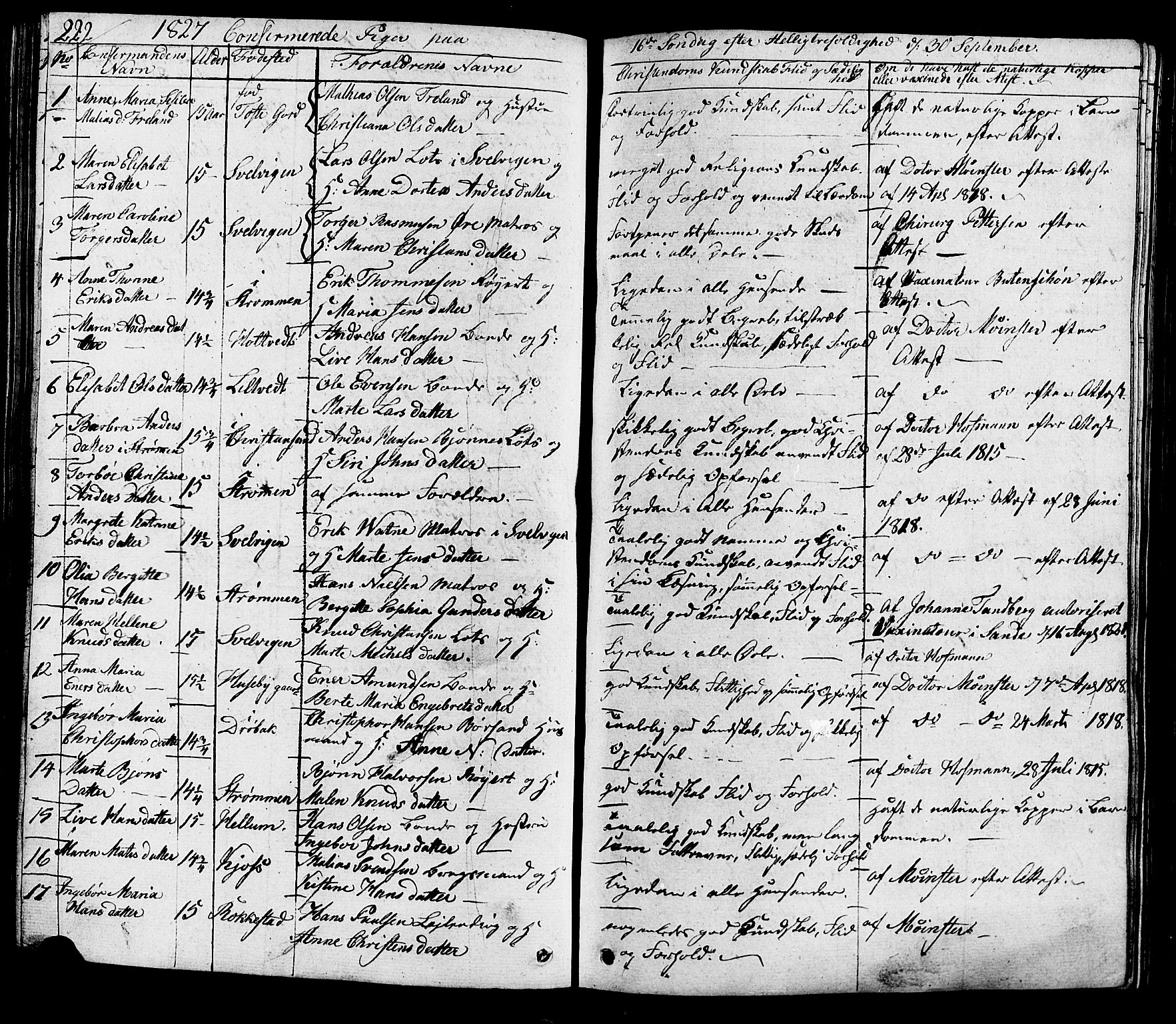Hurum kirkebøker, SAKO/A-229/G/Ga/L0002: Parish register (copy) no. I 2, 1827-1857, p. 222