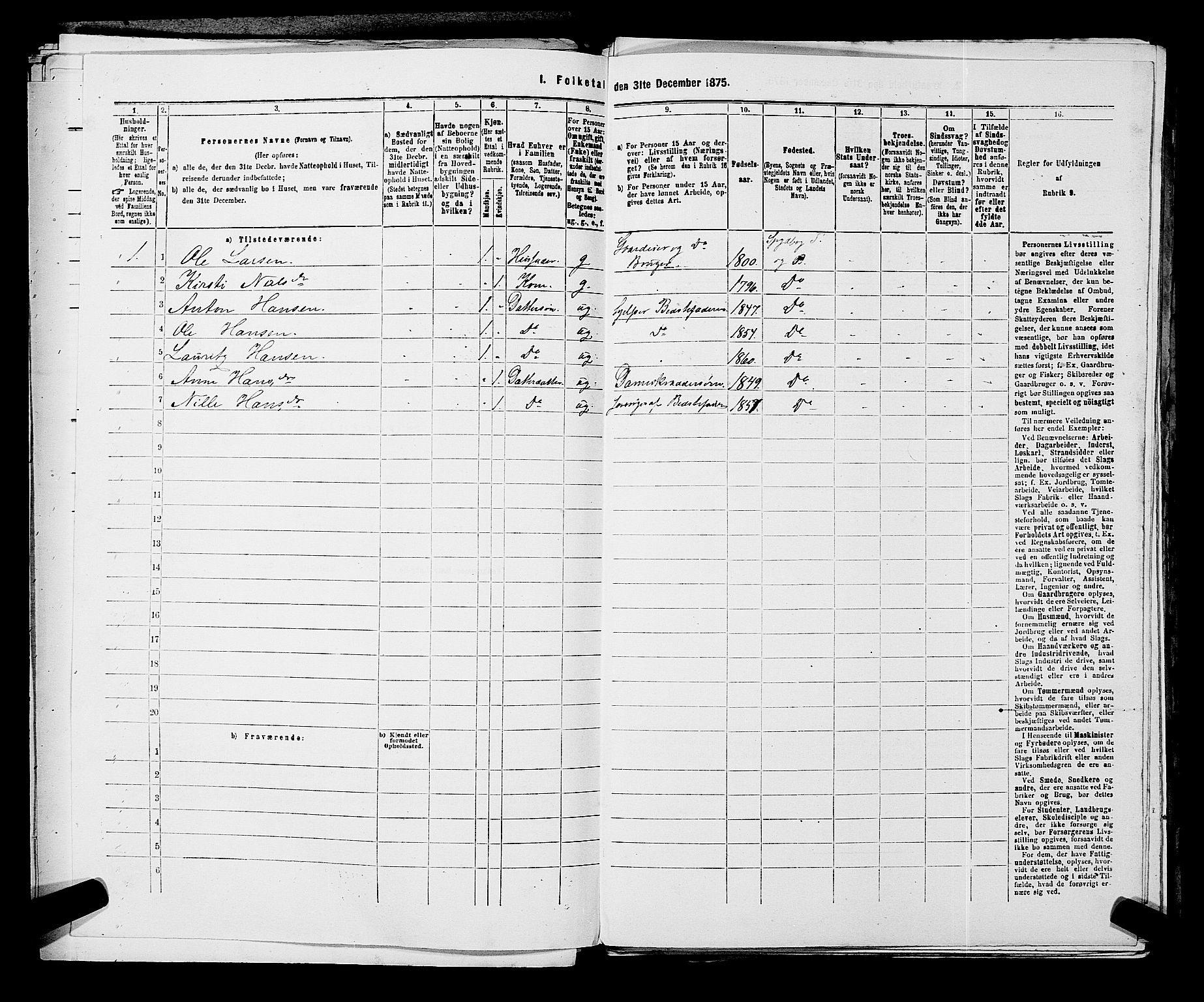 RA, 1875 census for 0127P Skiptvet, 1875, p. 509