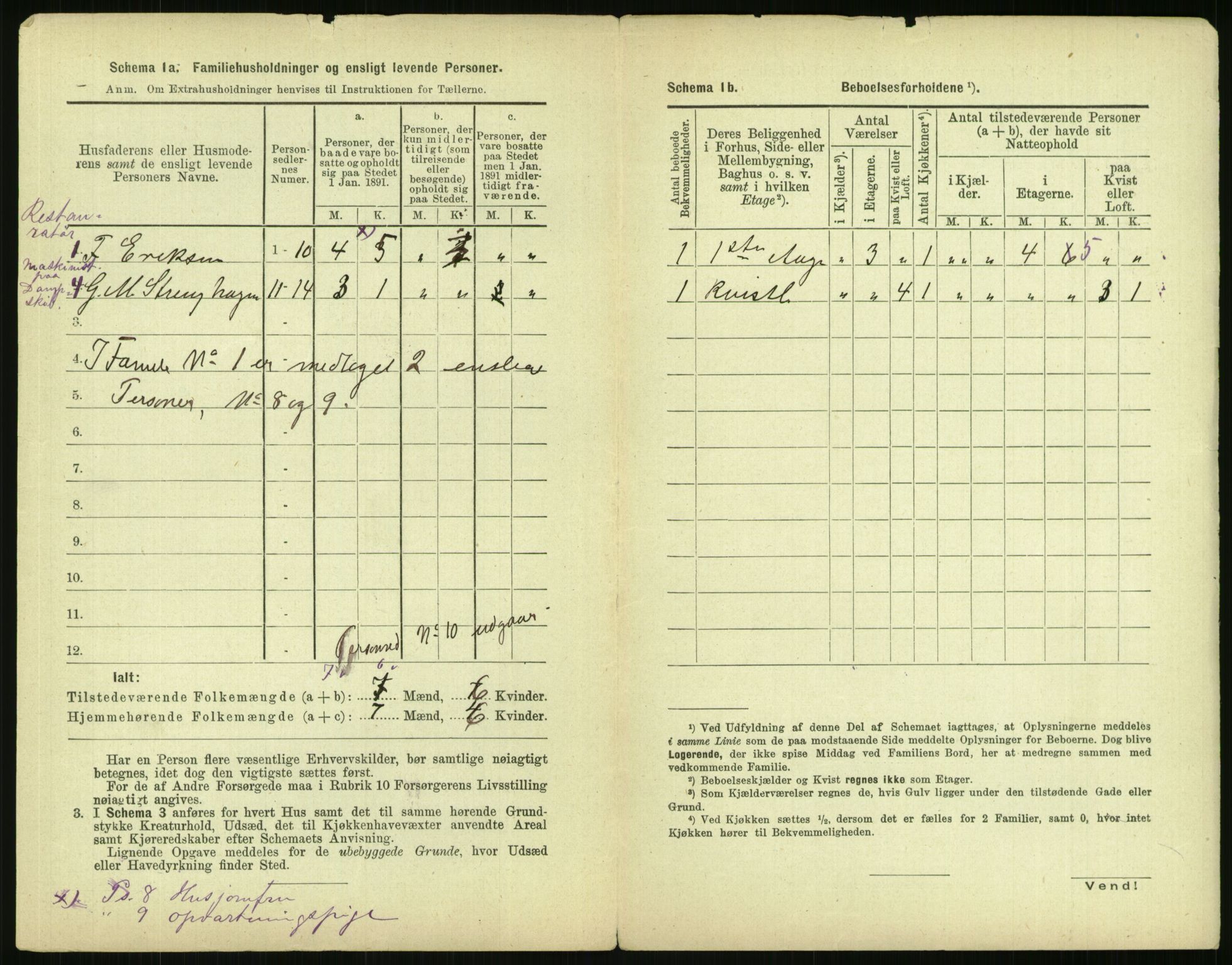 RA, 1891 census for 0301 Kristiania, 1891, p. 111913