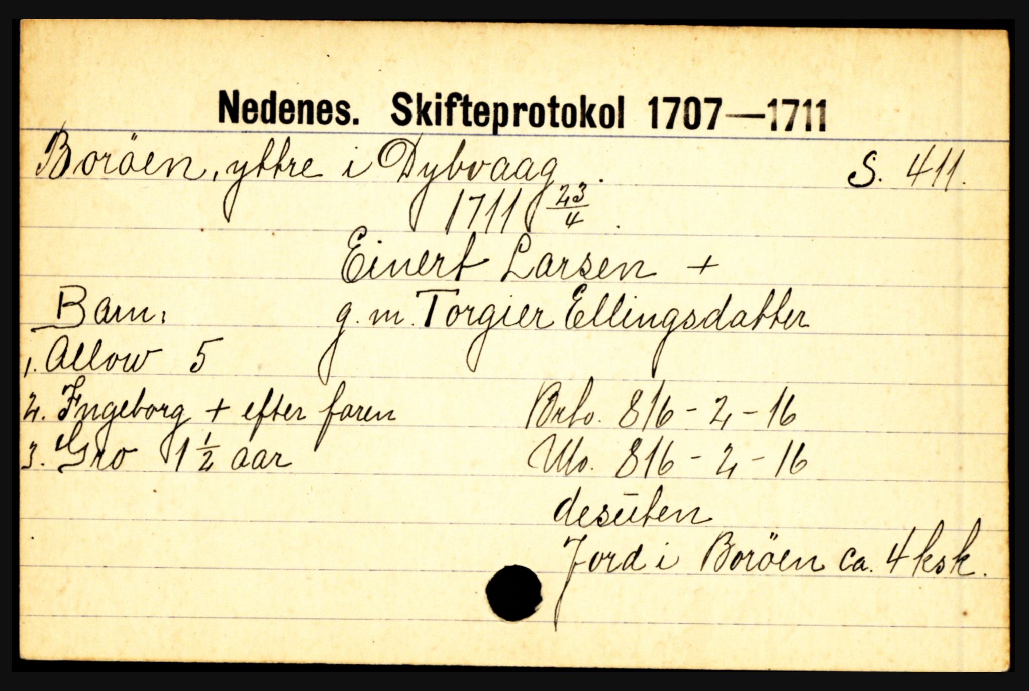 Nedenes sorenskriveri før 1824, AV/SAK-1221-0007/H, p. 3165