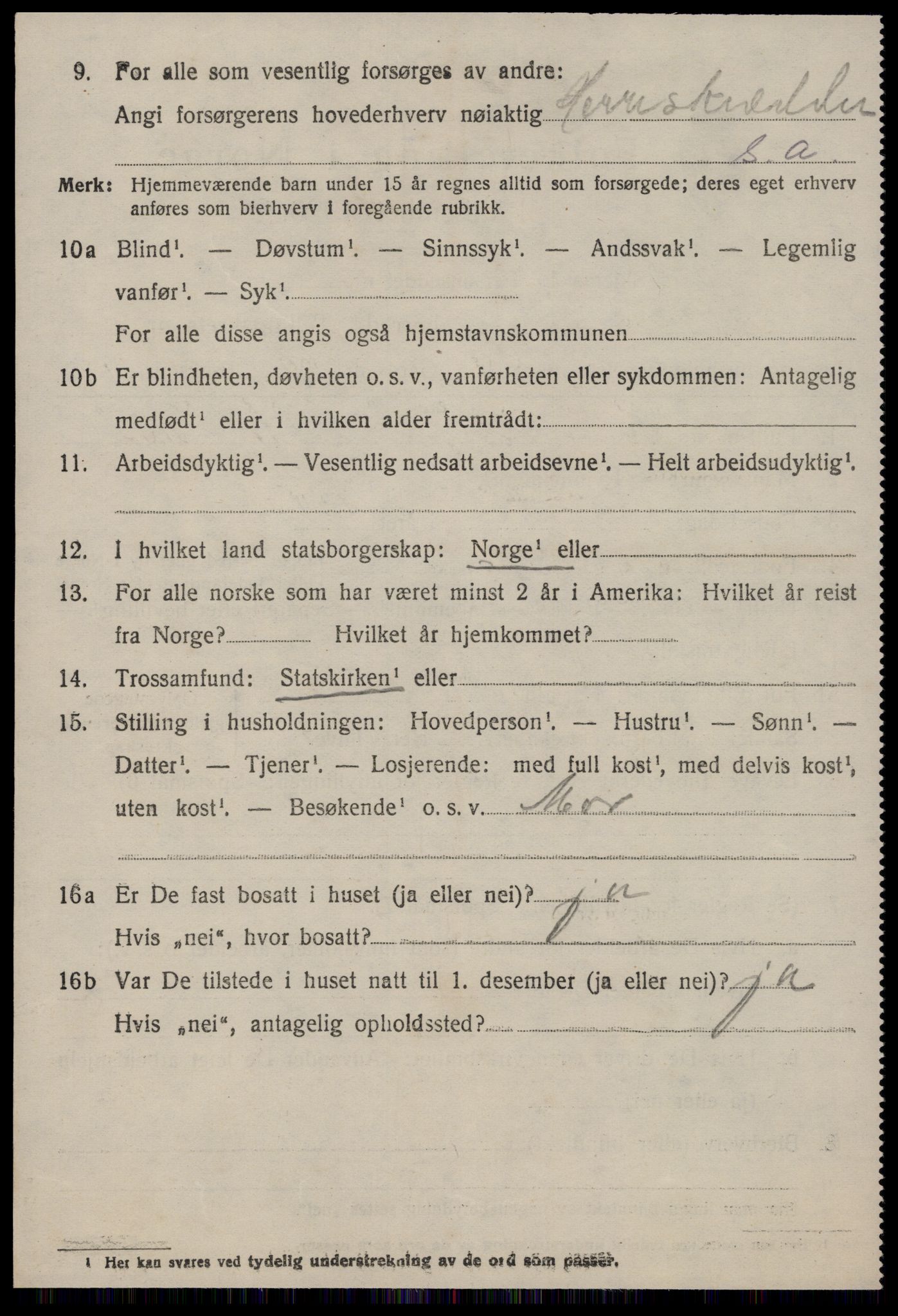 SAT, 1920 census for Surnadal, 1920, p. 4294