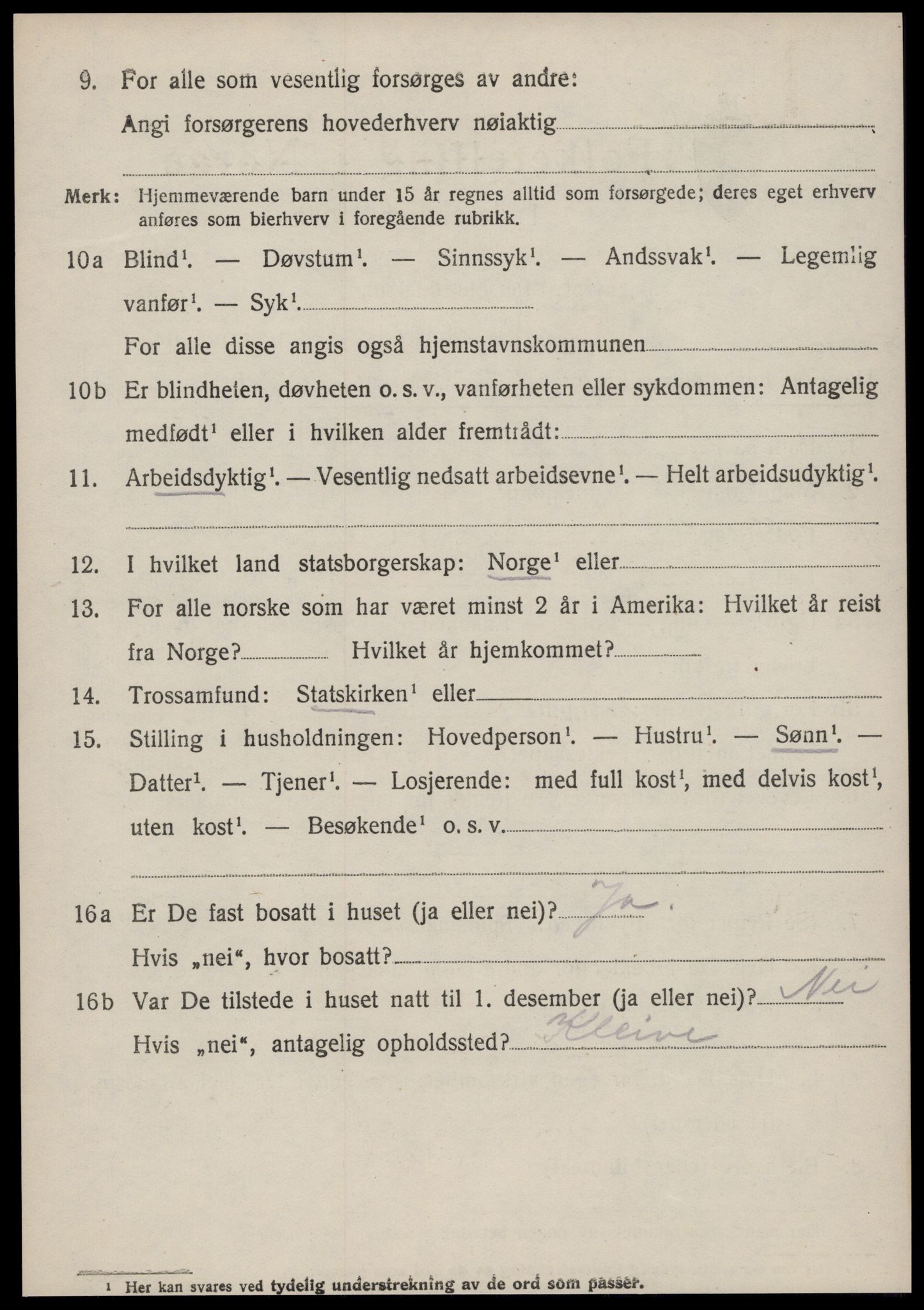 SAT, 1920 census for Øre, 1920, p. 3033