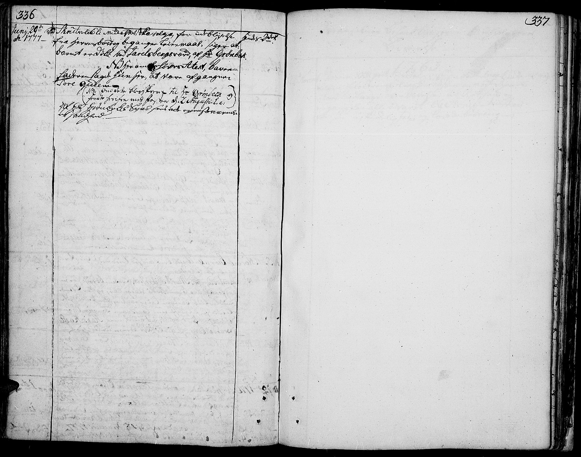 Aurdal prestekontor, SAH/PREST-126/H/Ha/Haa/L0005: Parish register (official) no. 5, 1763-1781, p. 336-337