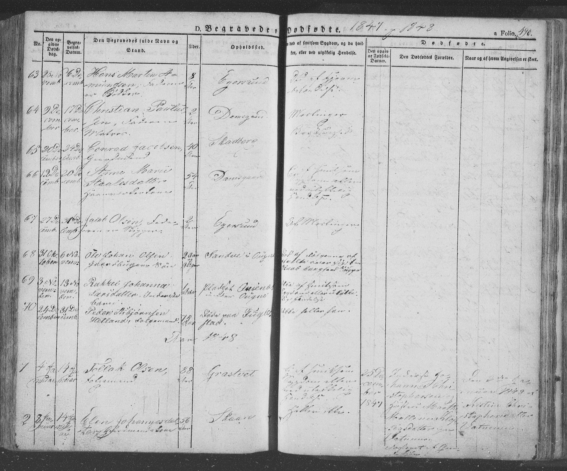 Eigersund sokneprestkontor, AV/SAST-A-101807/S08/L0009: Parish register (official) no. A 9, 1827-1850, p. 490