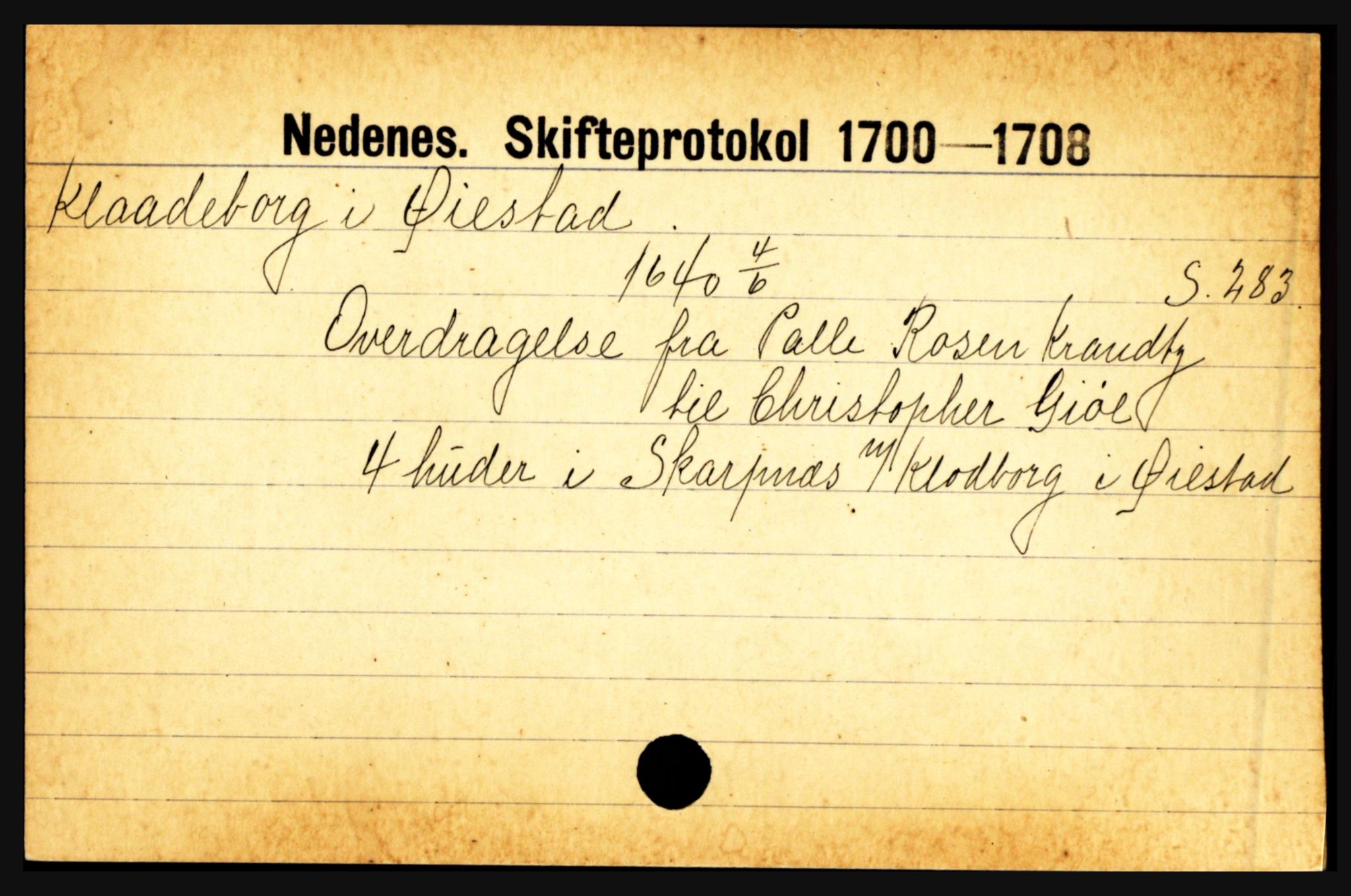 Nedenes sorenskriveri før 1824, AV/SAK-1221-0007/H, p. 14993