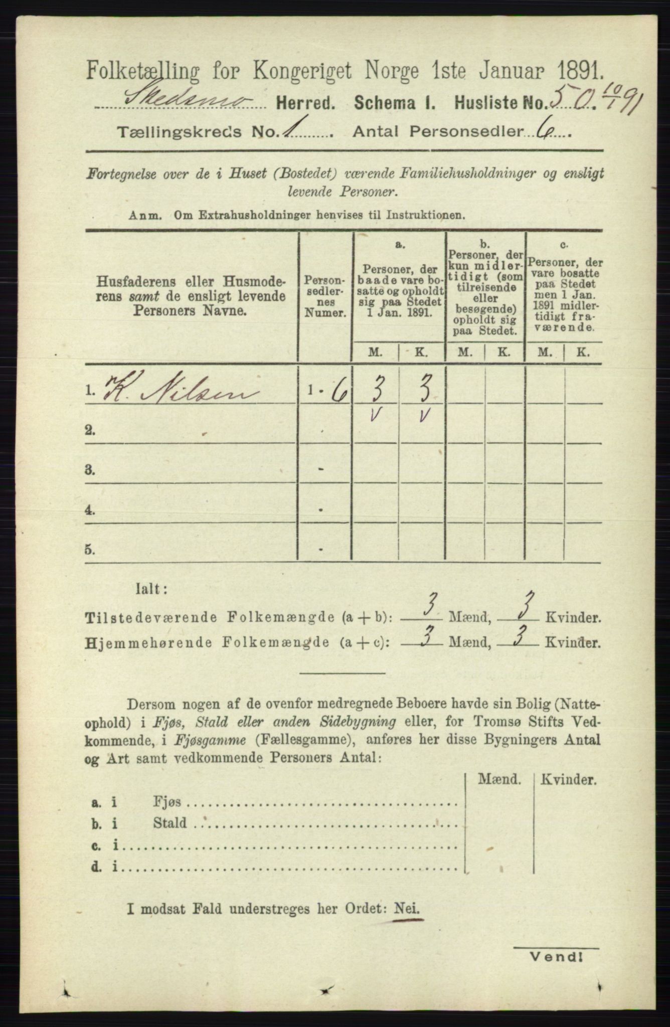 RA, 1891 census for 0231 Skedsmo, 1891, p. 79