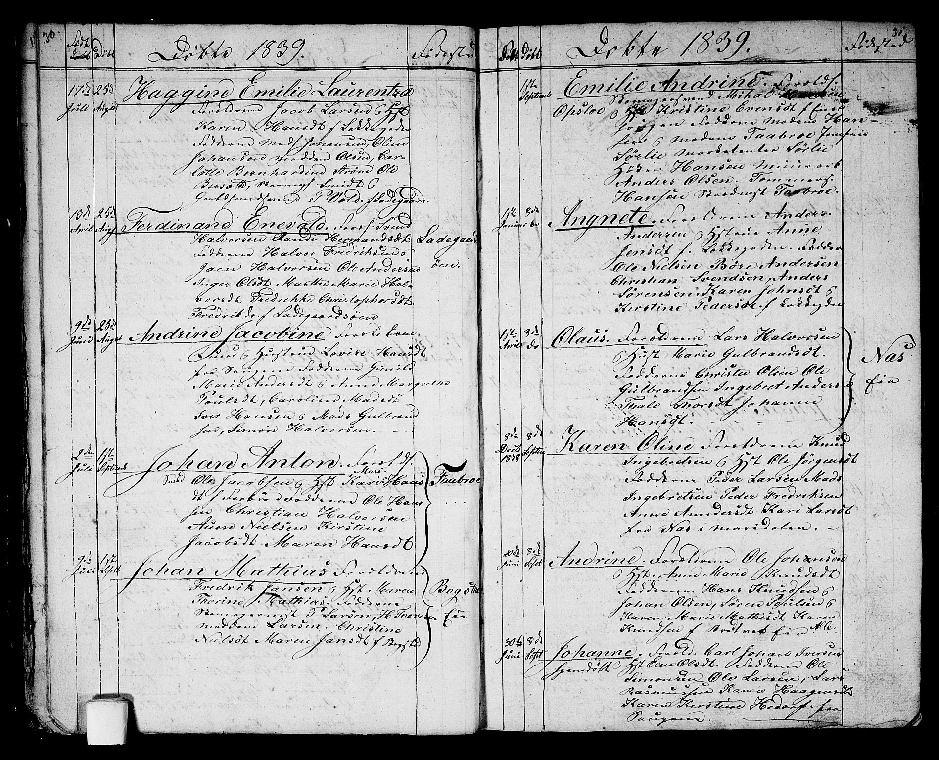 Aker prestekontor kirkebøker, AV/SAO-A-10861/G/L0007: Parish register (copy) no. 7, 1838-1846, p. 30-31