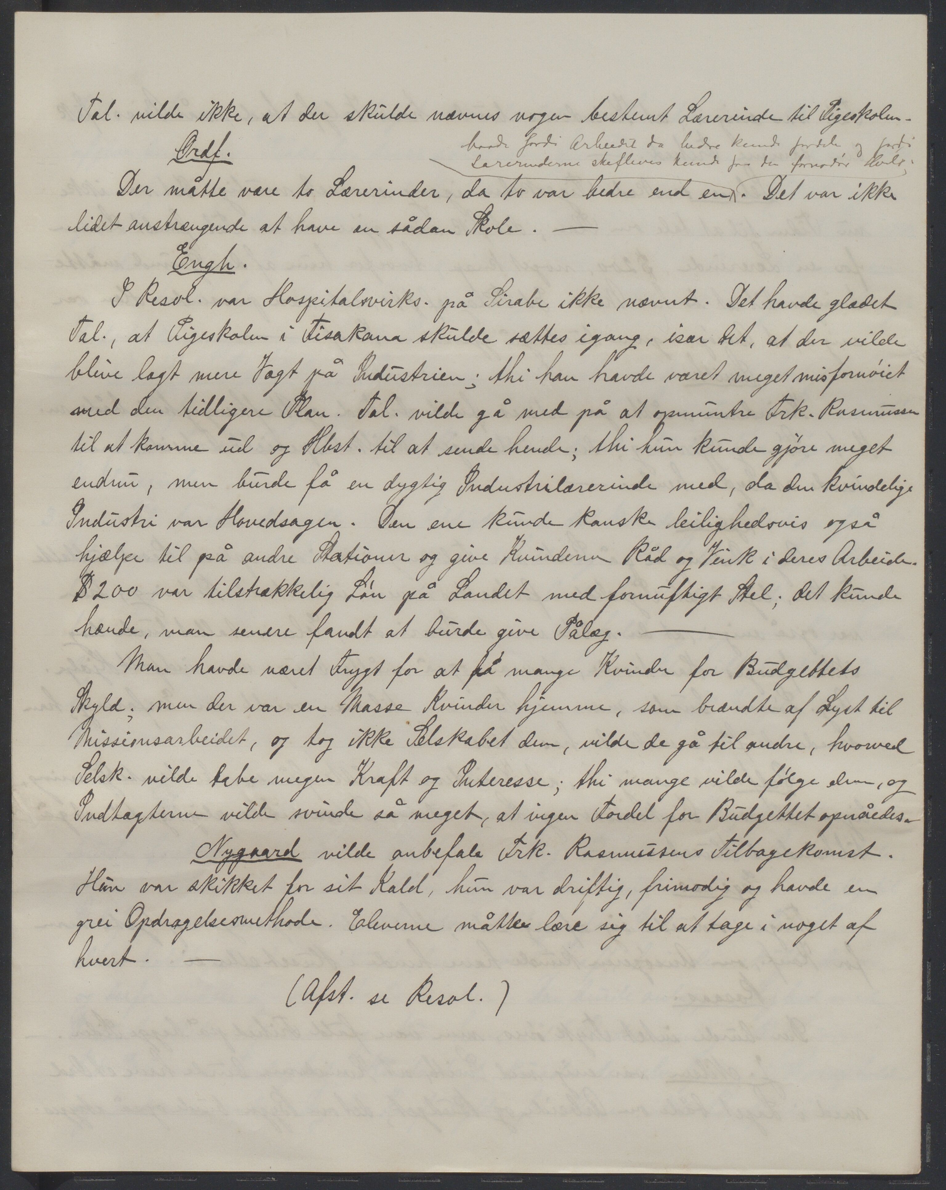 Det Norske Misjonsselskap - hovedadministrasjonen, VID/MA-A-1045/D/Da/Daa/L0038/0001: Konferansereferat og årsberetninger / Konferansereferat fra Madagaskar Innland., 1890