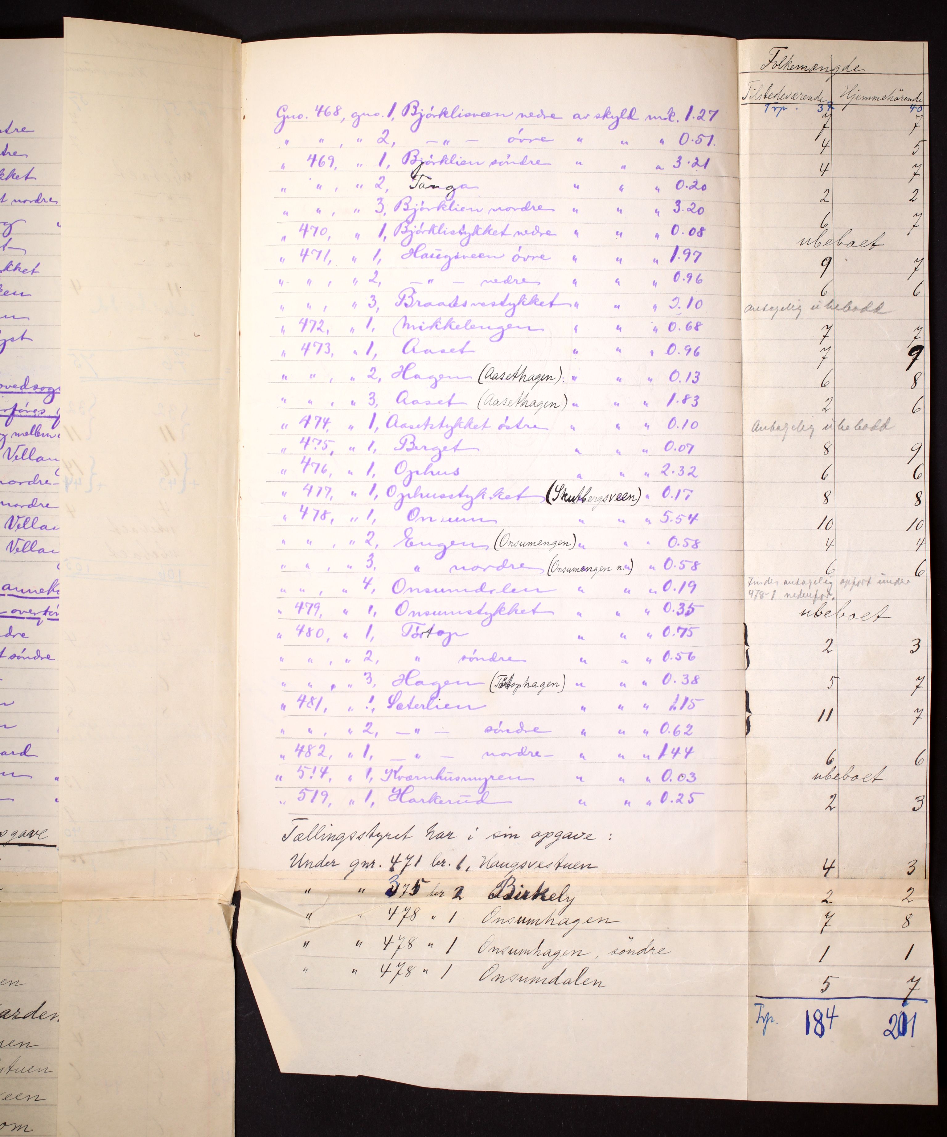 RA, 1910 census for Ringsaker, 1910, p. 8