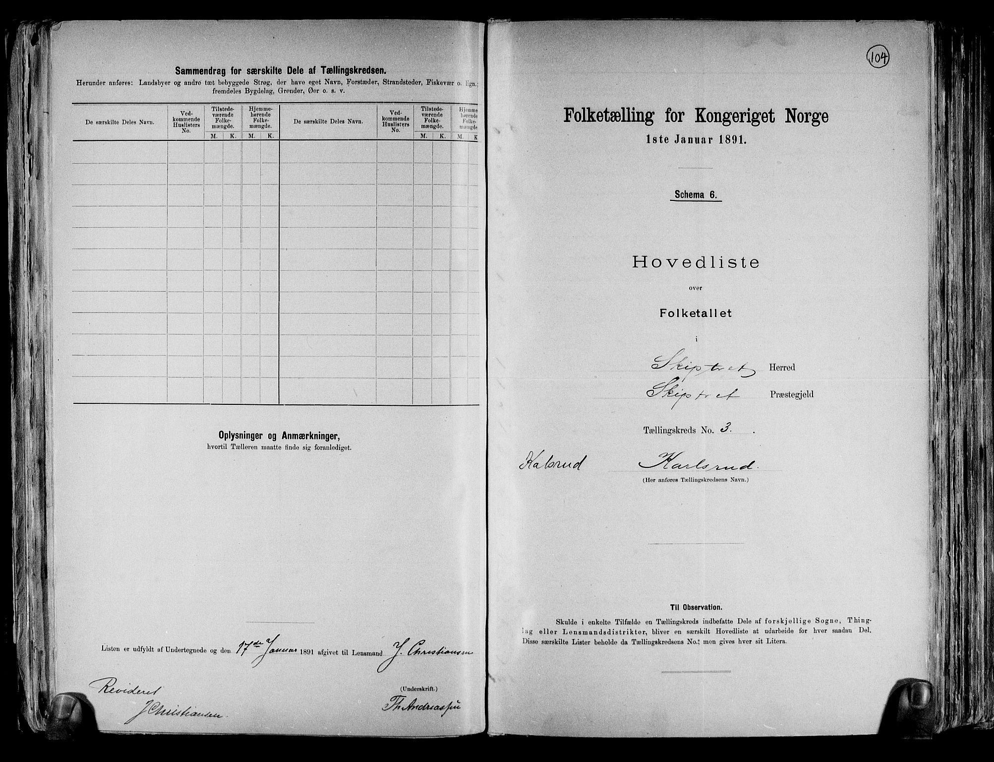 RA, 1891 census for 0127 Skiptvet, 1891, p. 10
