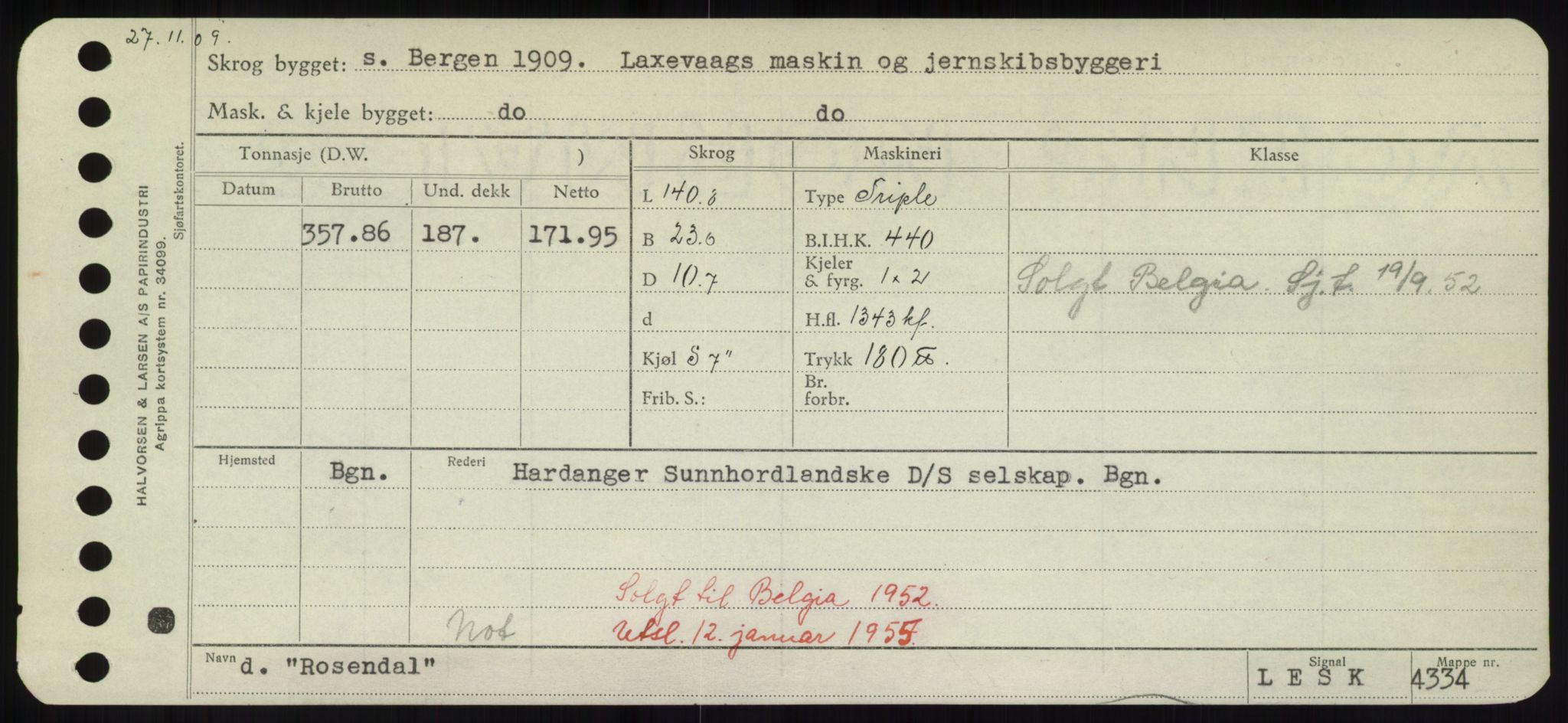 Sjøfartsdirektoratet med forløpere, Skipsmålingen, RA/S-1627/H/Hd/L0031: Fartøy, Rju-Sam, p. 165