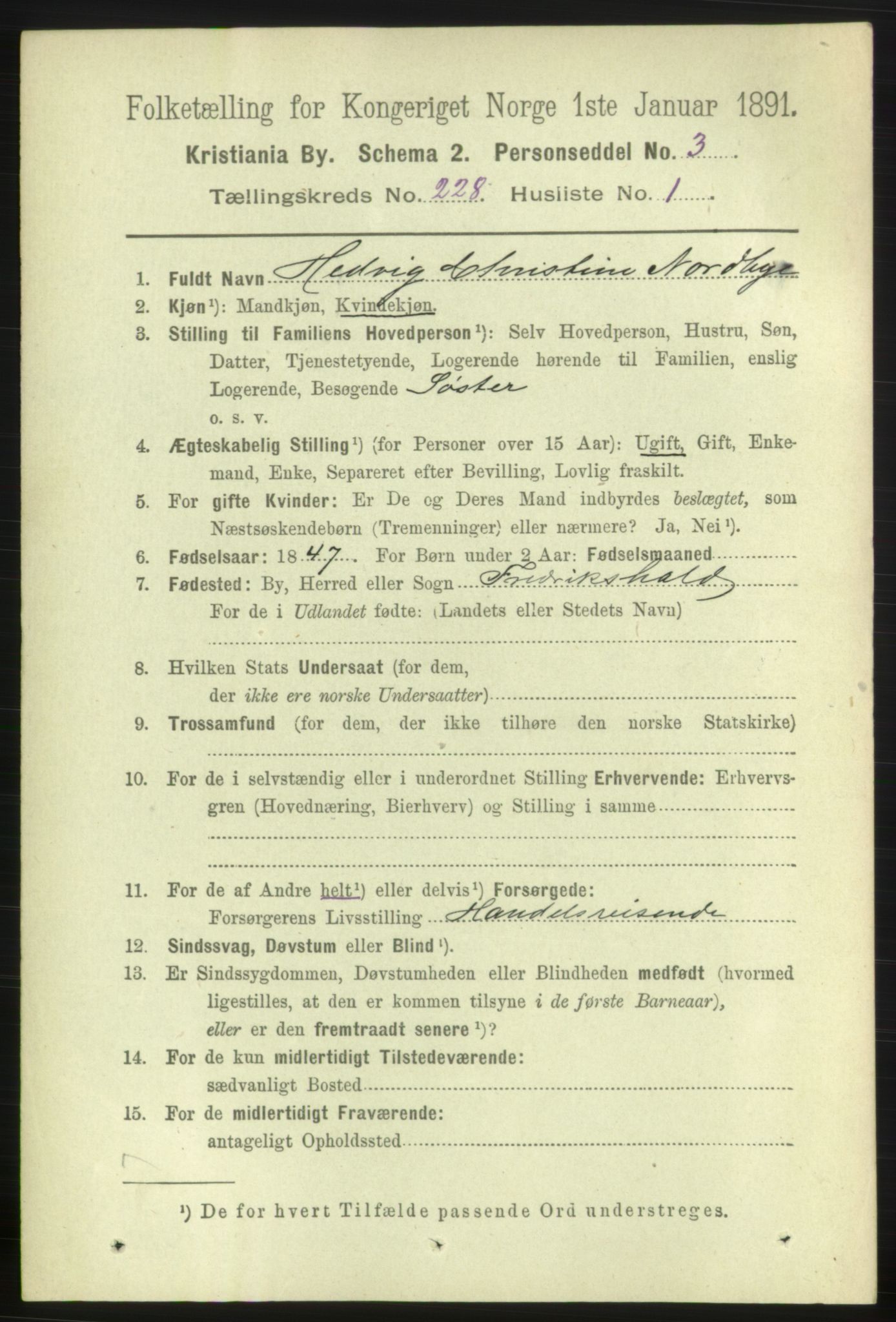 RA, 1891 census for 0301 Kristiania, 1891, p. 139280