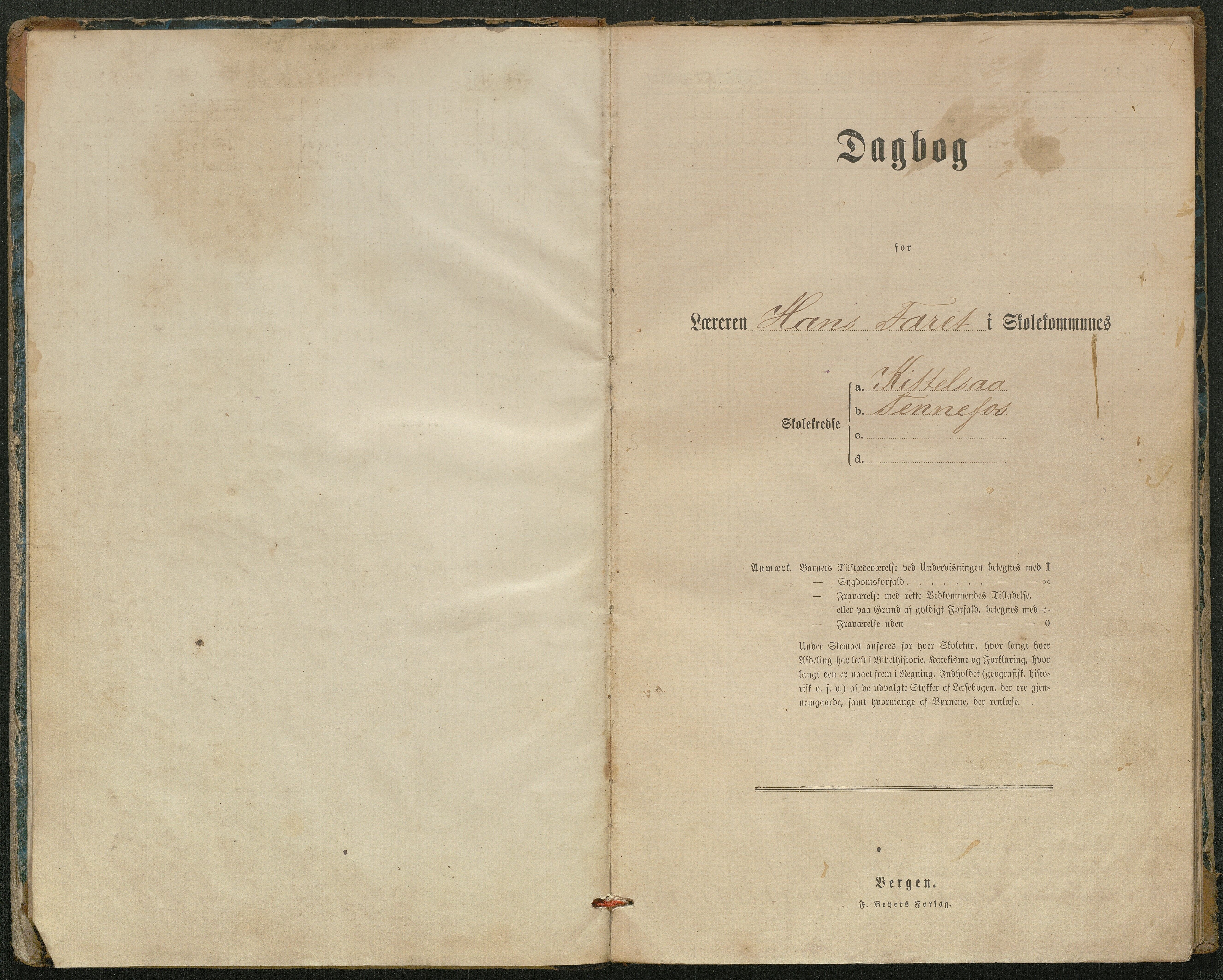 Hornnes kommune, Kjetså, Fennefoss skolekrets, AAKS/KA0936-550c/F1/L0002: Skoleprotokoll. Kjetså og Fennefoss, 1884-1896, p. 1