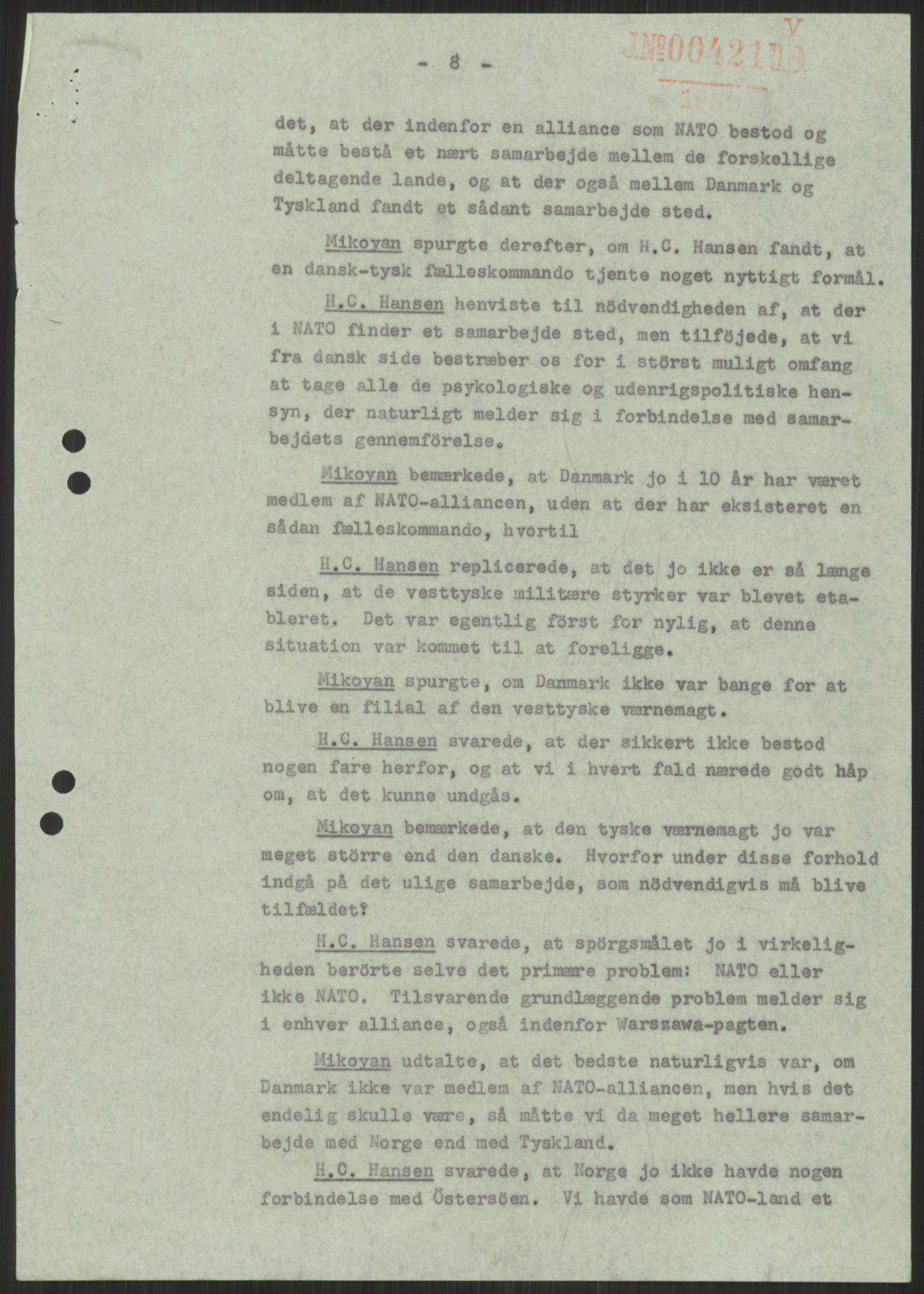 Utenriksdepartementet, RA/S-2259, 1951-1959, p. 153