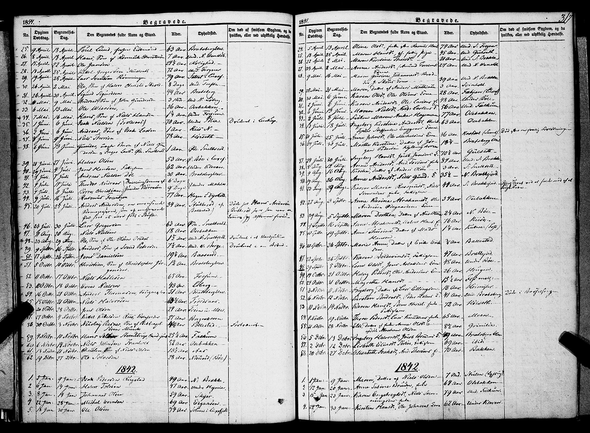 Gjerpen kirkebøker, SAKO/A-265/F/Fa/L0007b: Parish register (official) no. I 7B, 1834-1857, p. 317