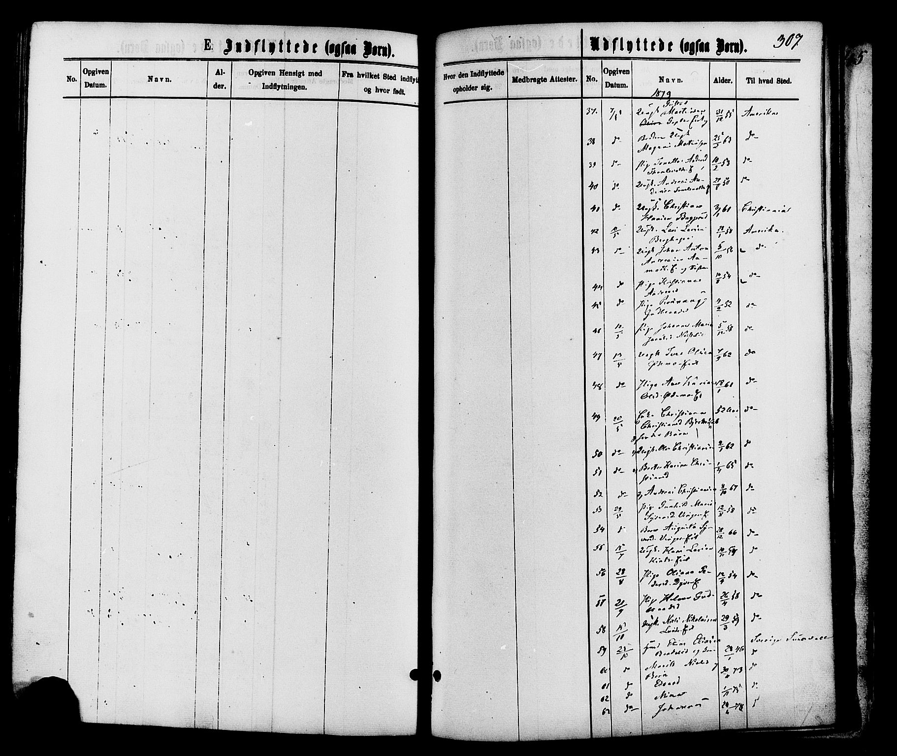 Nordre Land prestekontor, SAH/PREST-124/H/Ha/Haa/L0002: Parish register (official) no. 2, 1872-1881, p. 307