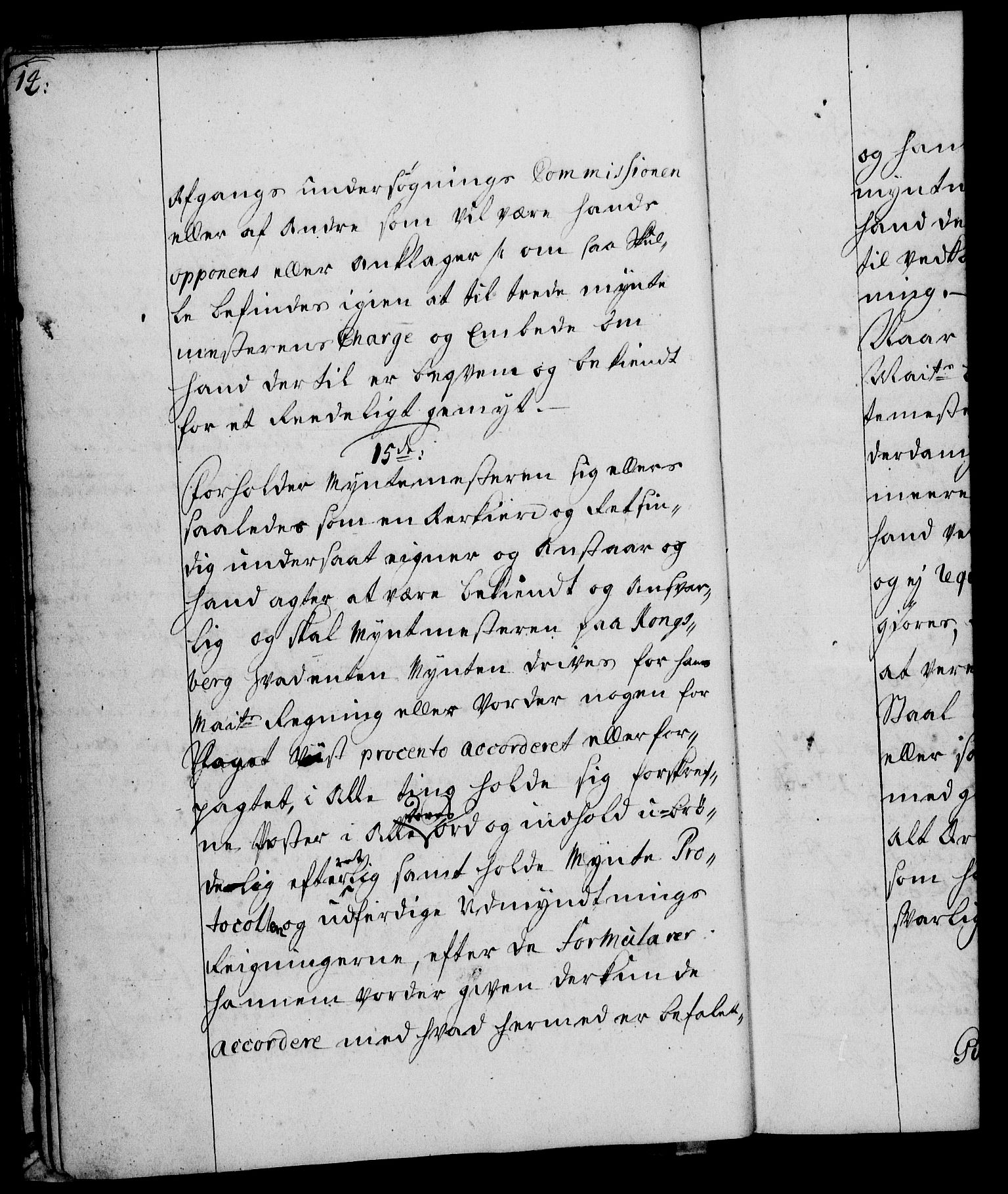Rentekammeret, Kammerkanselliet, RA/EA-3111/G/Gg/Ggi/L0002: Norsk instruksjonsprotokoll med register (merket RK 53.35), 1729-1751, p. 14