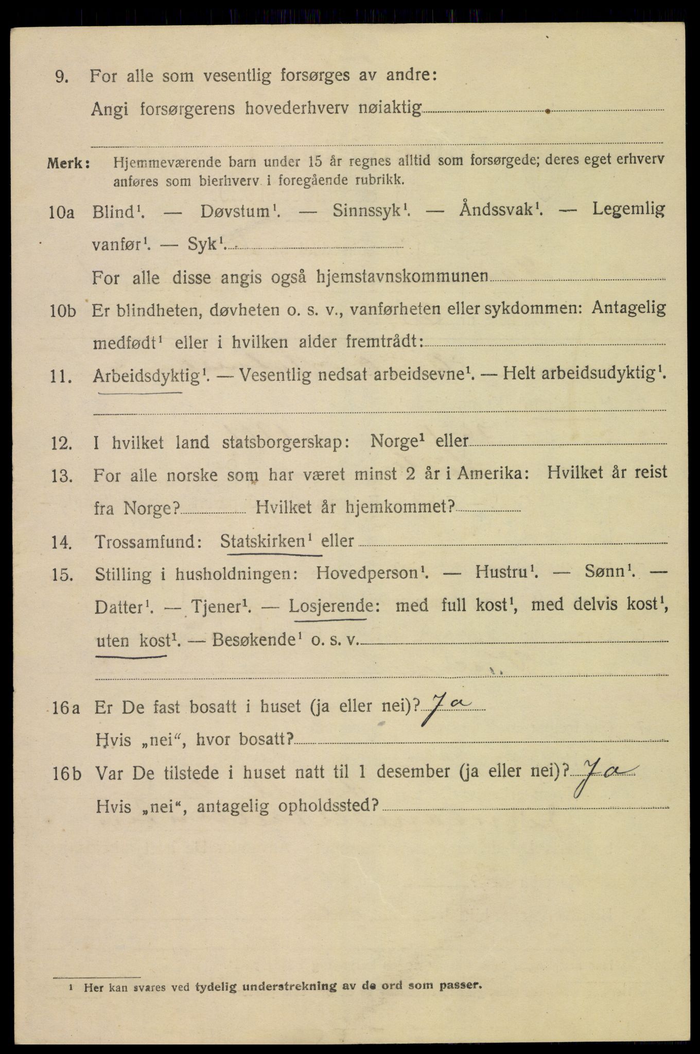 SAH, 1920 census for Hamar, 1920, p. 5754