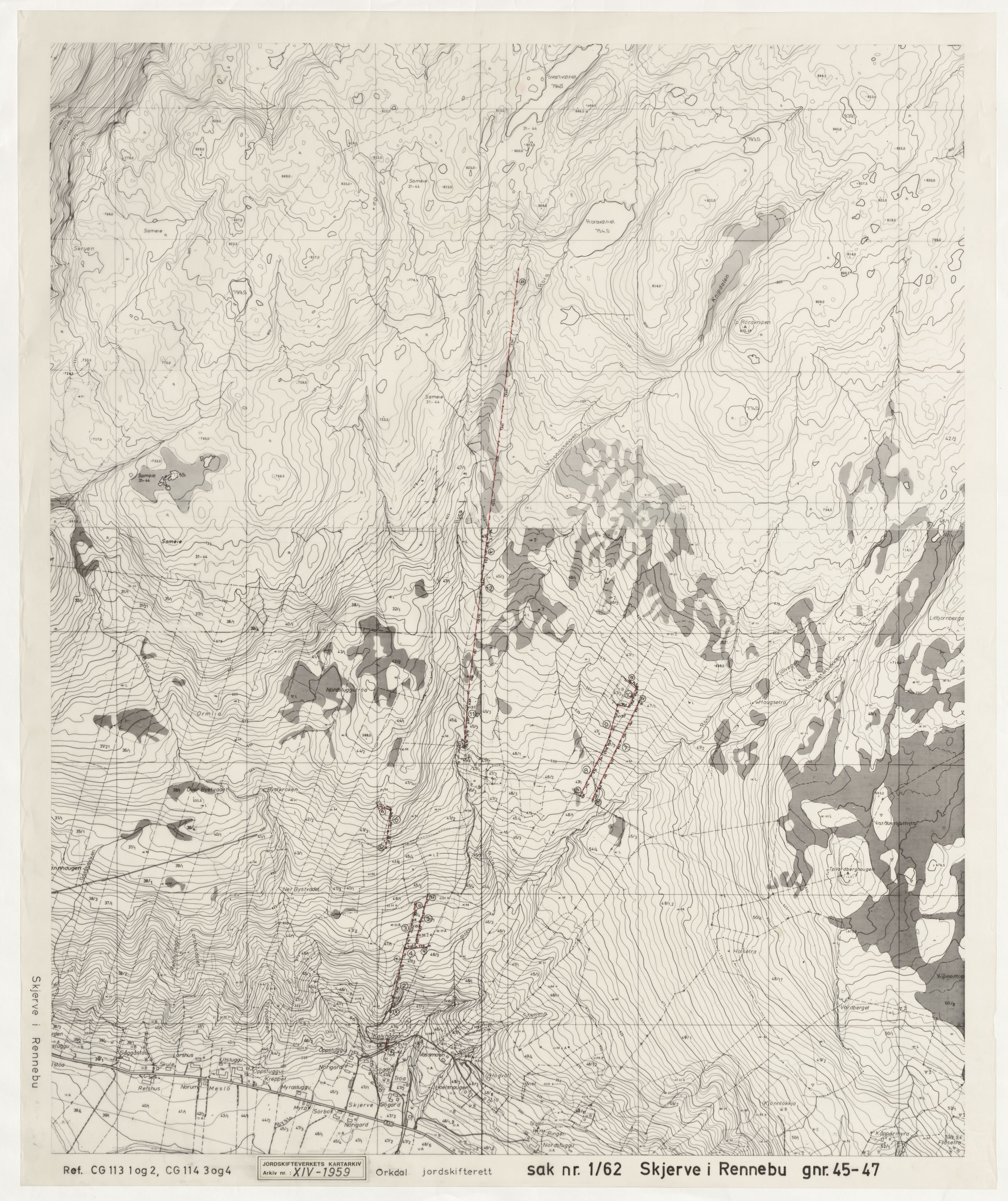 Jordskifteverkets kartarkiv, RA/S-3929/T, 1859-1988, p. 3071
