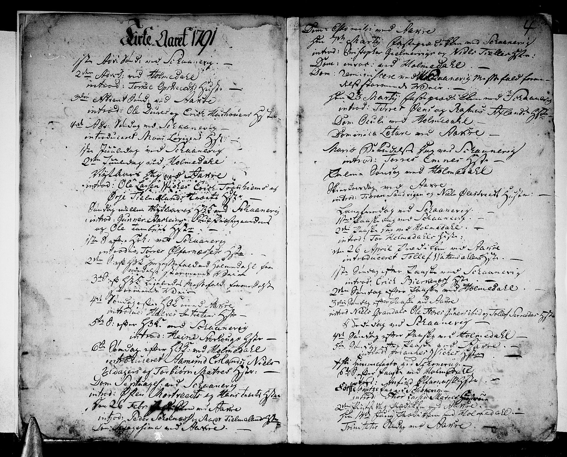 Skånevik sokneprestembete, SAB/A-77801/H/Haa: Parish register (official) no. A 2, 1790-1824, p. 4