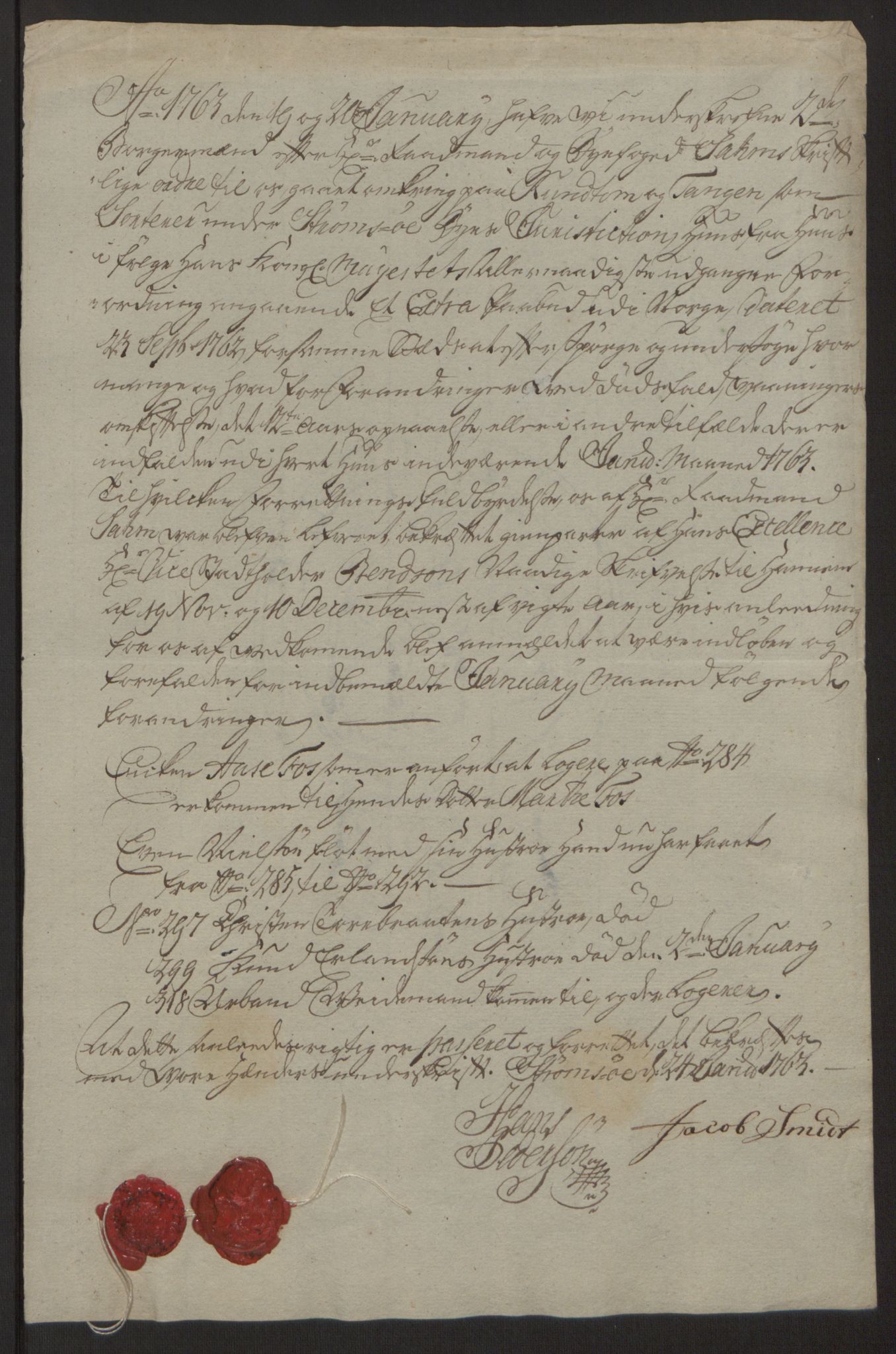 Rentekammeret inntil 1814, Reviderte regnskaper, Byregnskaper, AV/RA-EA-4066/R/Rg/L0144/0001: [G4] Kontribusjonsregnskap / Ekstraskatt, 1762-1767, p. 121