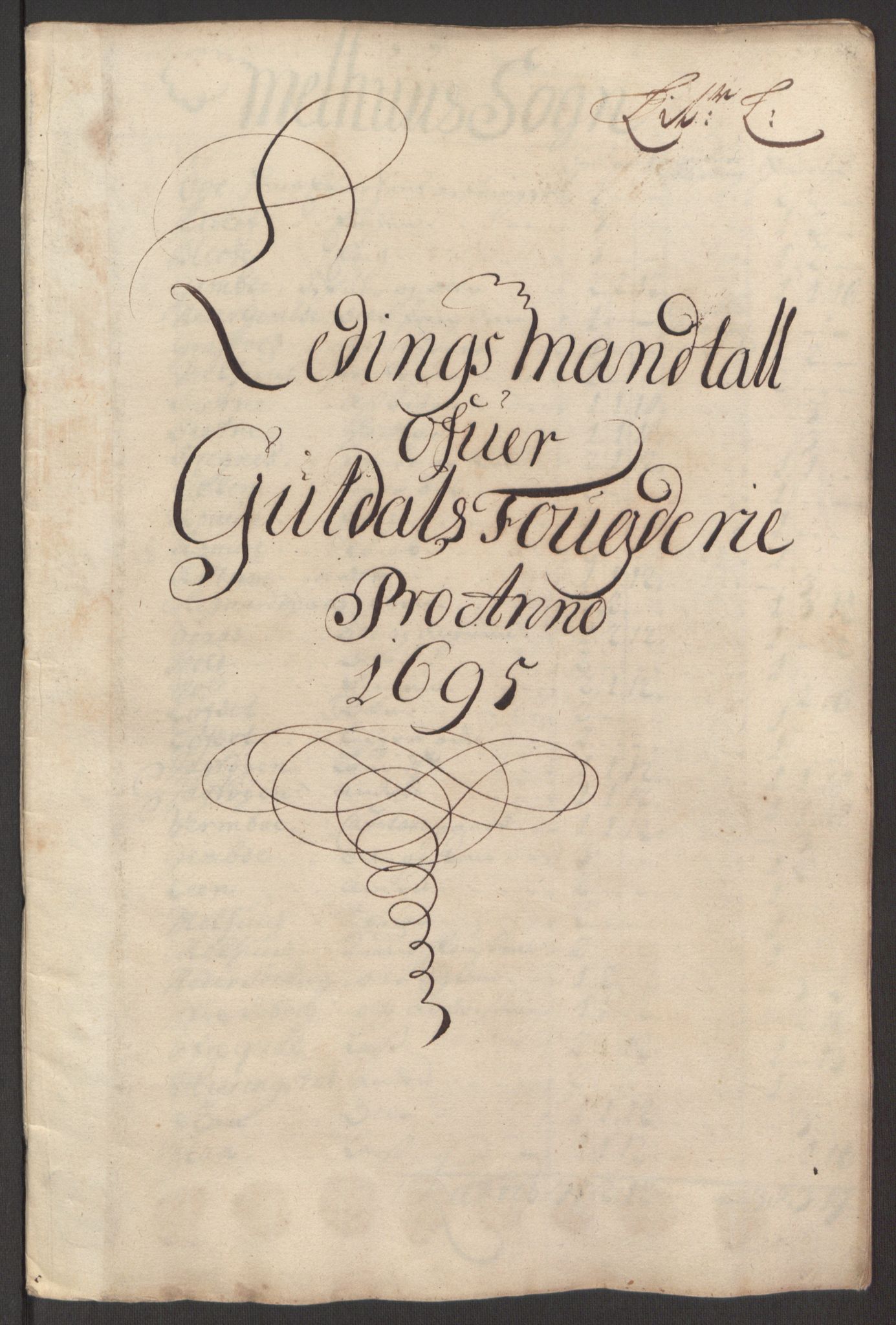 Rentekammeret inntil 1814, Reviderte regnskaper, Fogderegnskap, RA/EA-4092/R60/L3945: Fogderegnskap Orkdal og Gauldal, 1695, p. 381