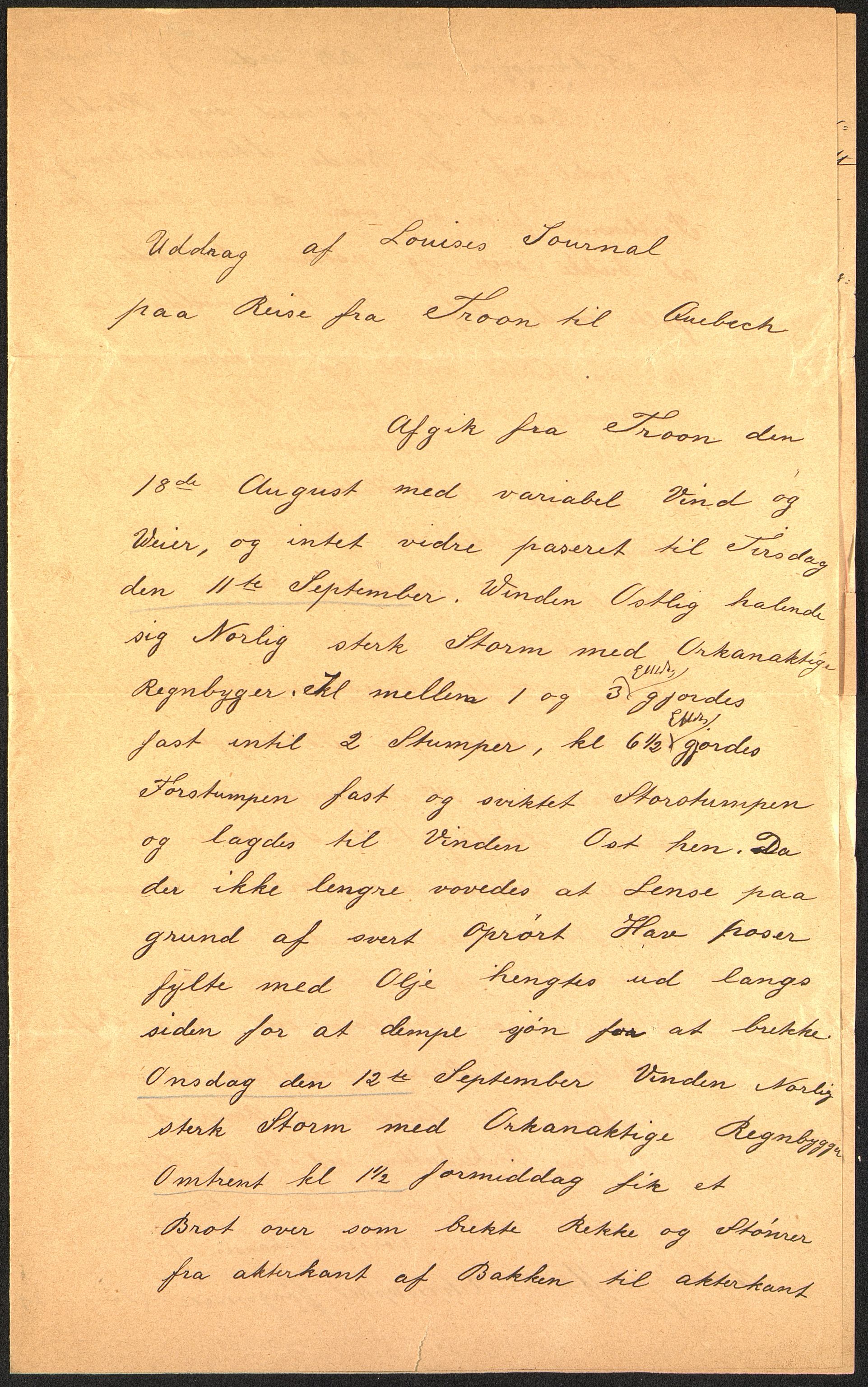 Pa 63 - Østlandske skibsassuranceforening, VEMU/A-1079/G/Ga/L0023/0001: Havaridokumenter / Carl Johan, Titania, Norrøna, Thor, Try, Louise, 1888, p. 40