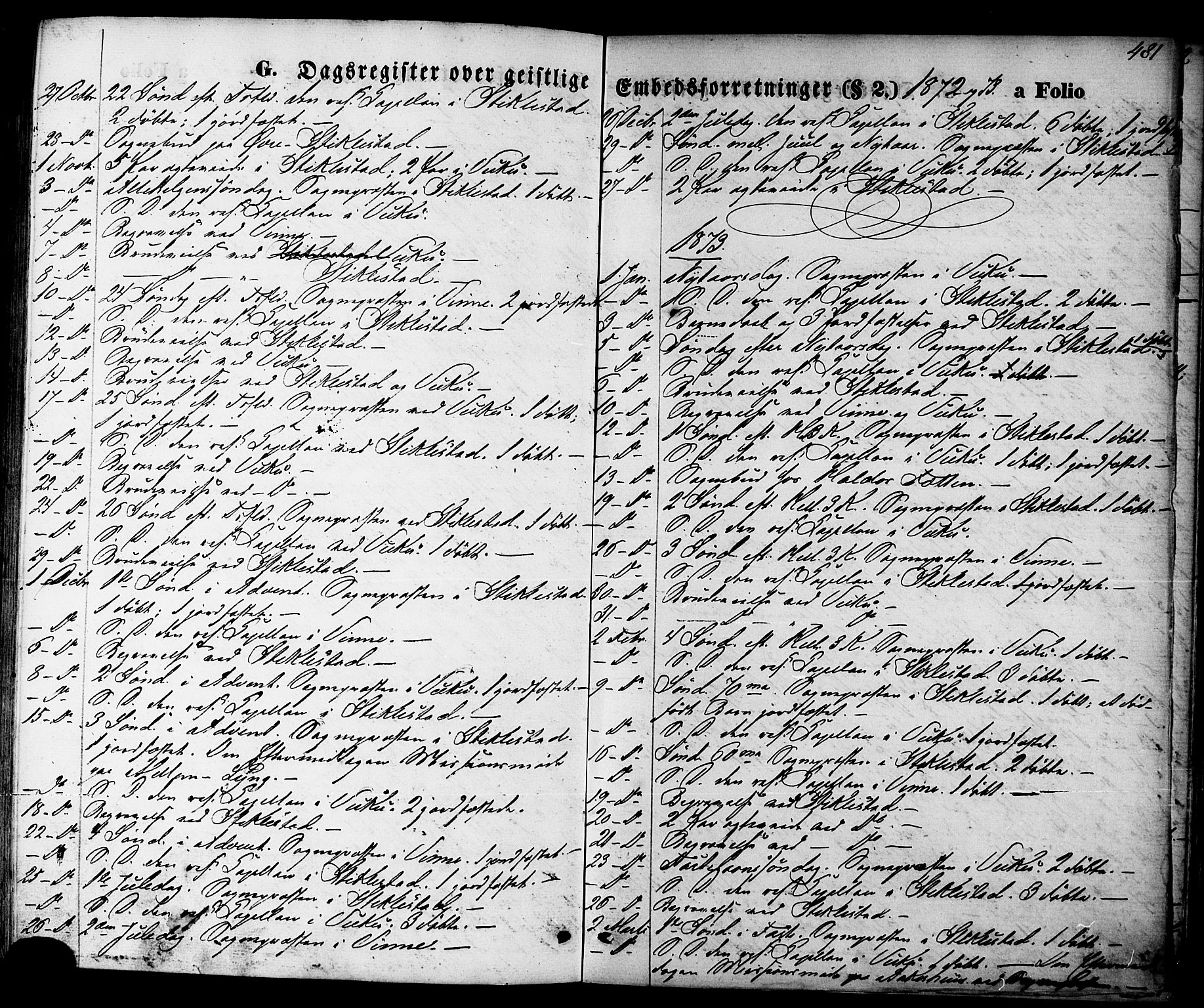 Ministerialprotokoller, klokkerbøker og fødselsregistre - Nord-Trøndelag, SAT/A-1458/723/L0242: Parish register (official) no. 723A11, 1870-1880, p. 481