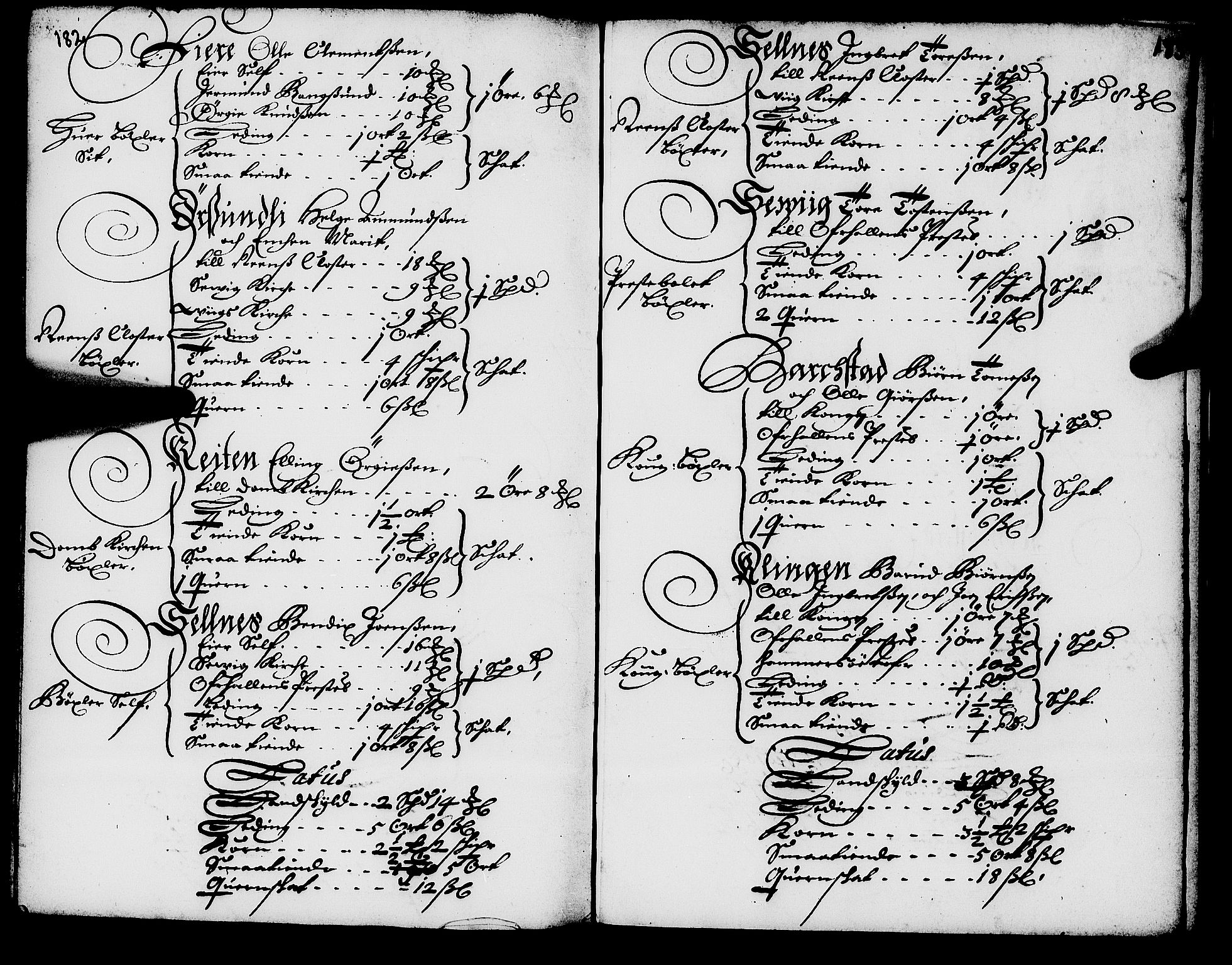 Rentekammeret inntil 1814, Realistisk ordnet avdeling, AV/RA-EA-4070/N/Nb/Nba/L0056: Namdalen len, 1669, p. 182-183