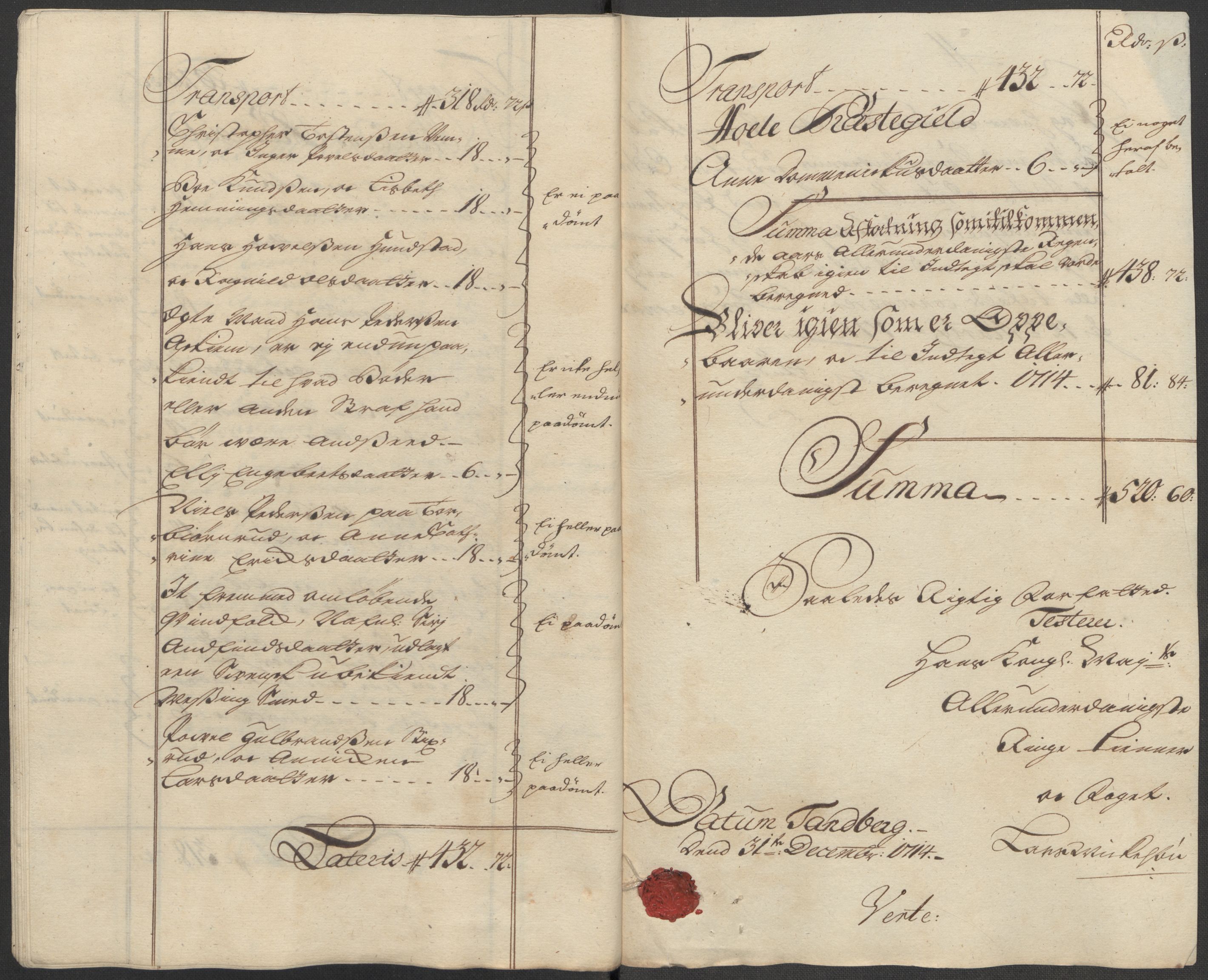 Rentekammeret inntil 1814, Reviderte regnskaper, Fogderegnskap, AV/RA-EA-4092/R23/L1471: Fogderegnskap Ringerike og Hallingdal, 1713-1714, p. 433