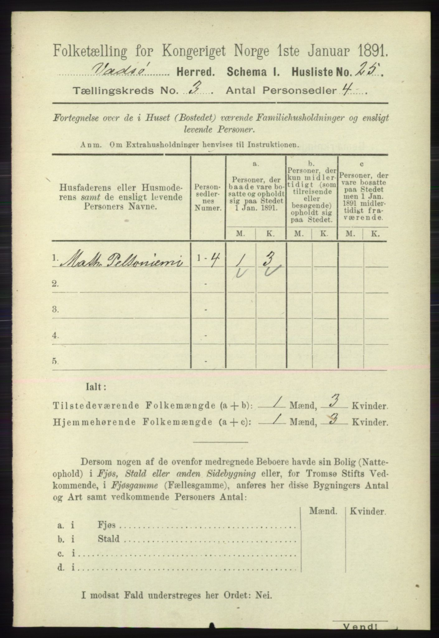 RA, 1891 census for 2029 Vadsø, 1891, p. 794