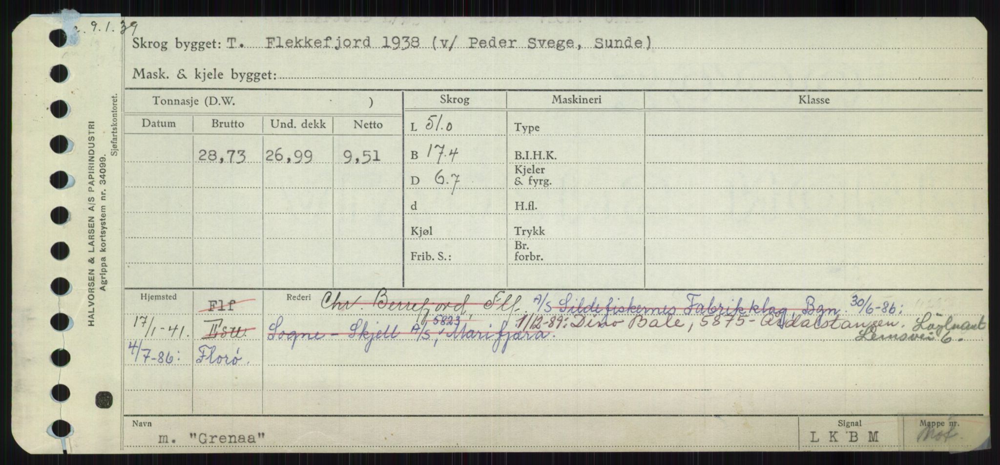 Sjøfartsdirektoratet med forløpere, Skipsmålingen, AV/RA-S-1627/H/Ha/L0002/0002: Fartøy, Eik-Hill / Fartøy, G-Hill, p. 243