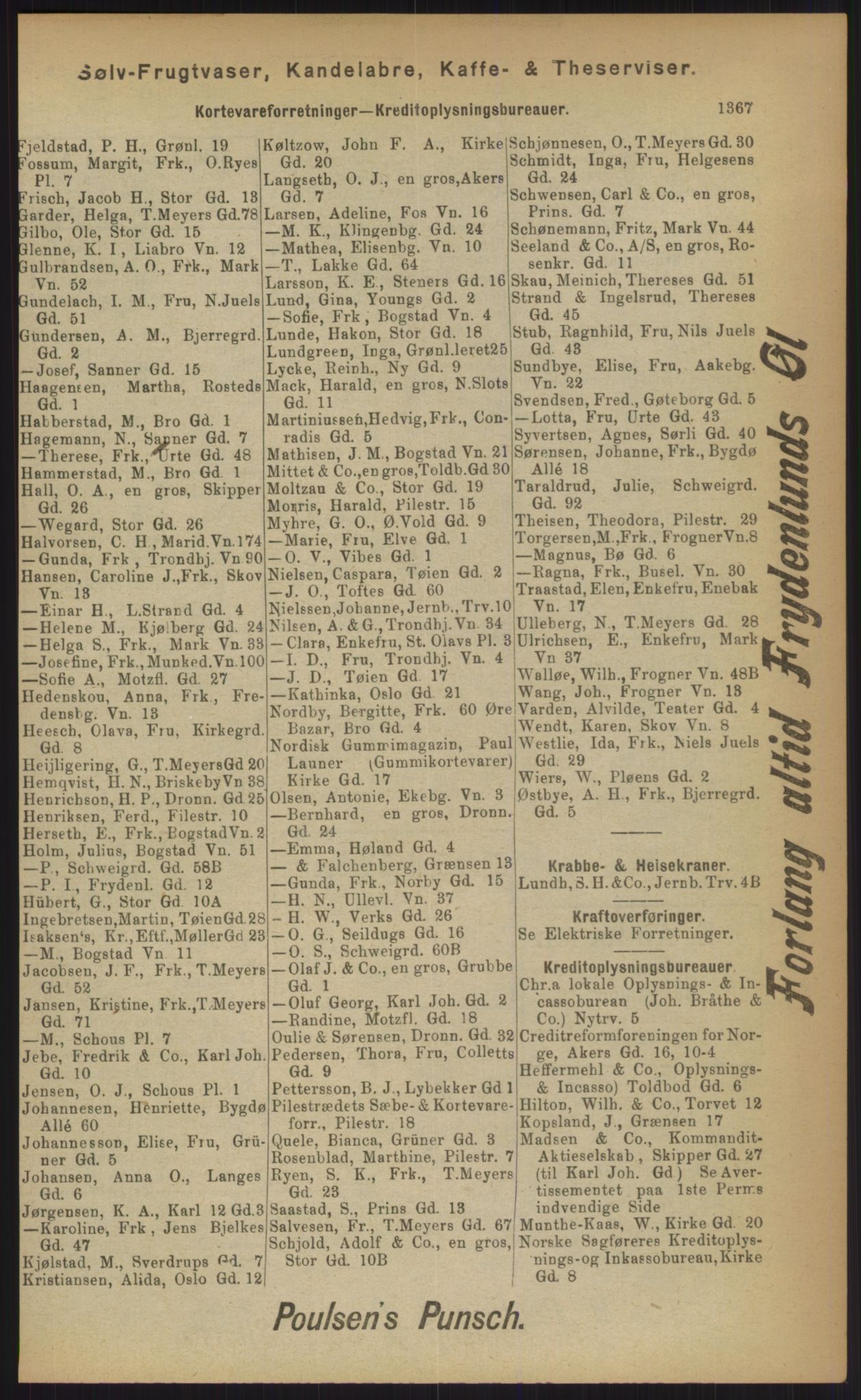 Kristiania/Oslo adressebok, PUBL/-, 1903, p. 1367