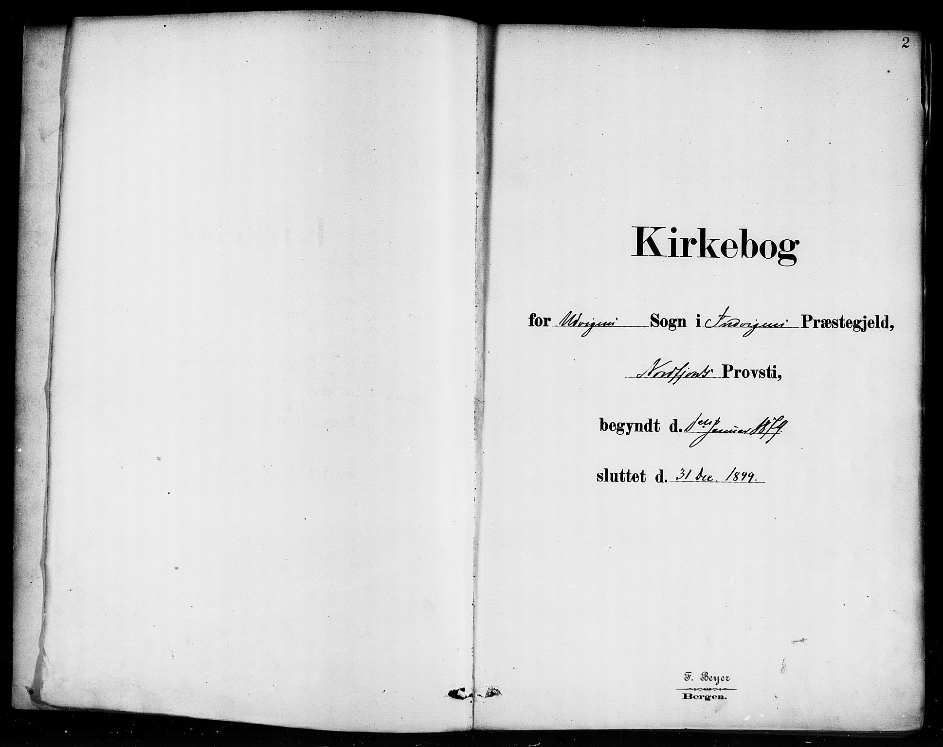 Innvik sokneprestembete, AV/SAB-A-80501: Parish register (official) no. D 1, 1879-1900, p. 2