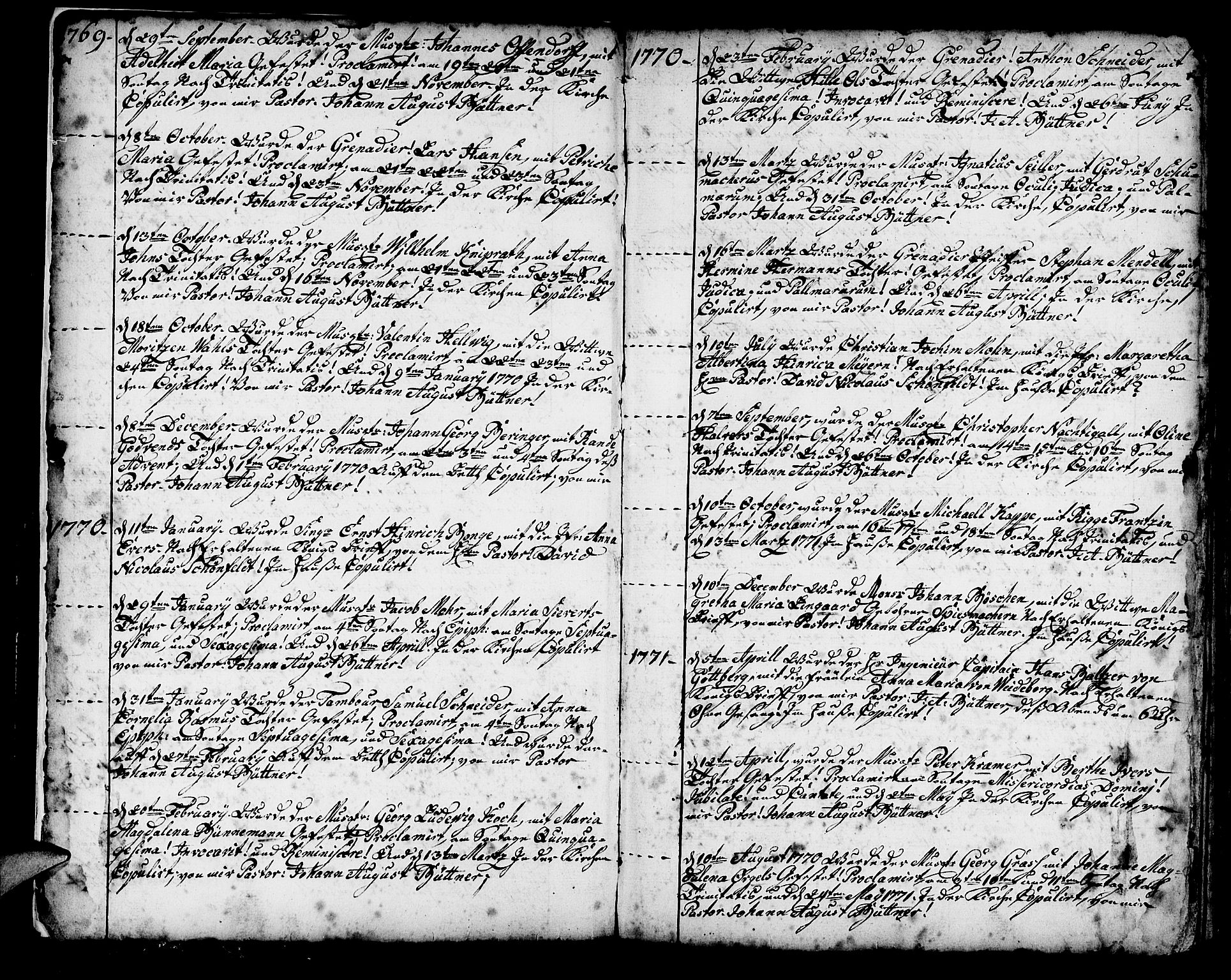 Mariakirken Sokneprestembete, AV/SAB-A-76901/H/Haa/L0002: Parish register (official) no. A 2, 1748-1807, p. 4