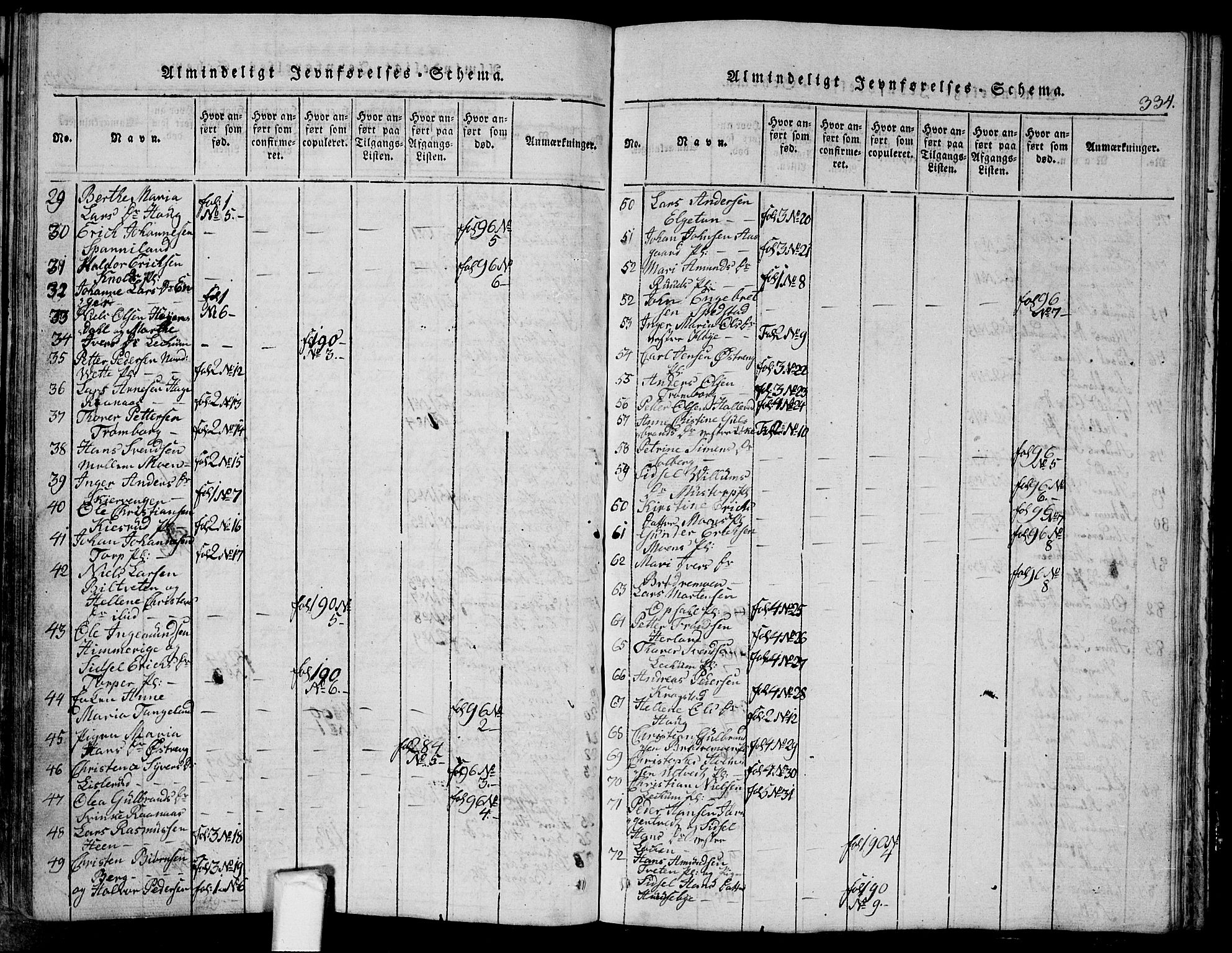 Eidsberg prestekontor Kirkebøker, SAO/A-10905/G/Ga/L0001: Parish register (copy) no. I 1, 1814-1831, p. 334