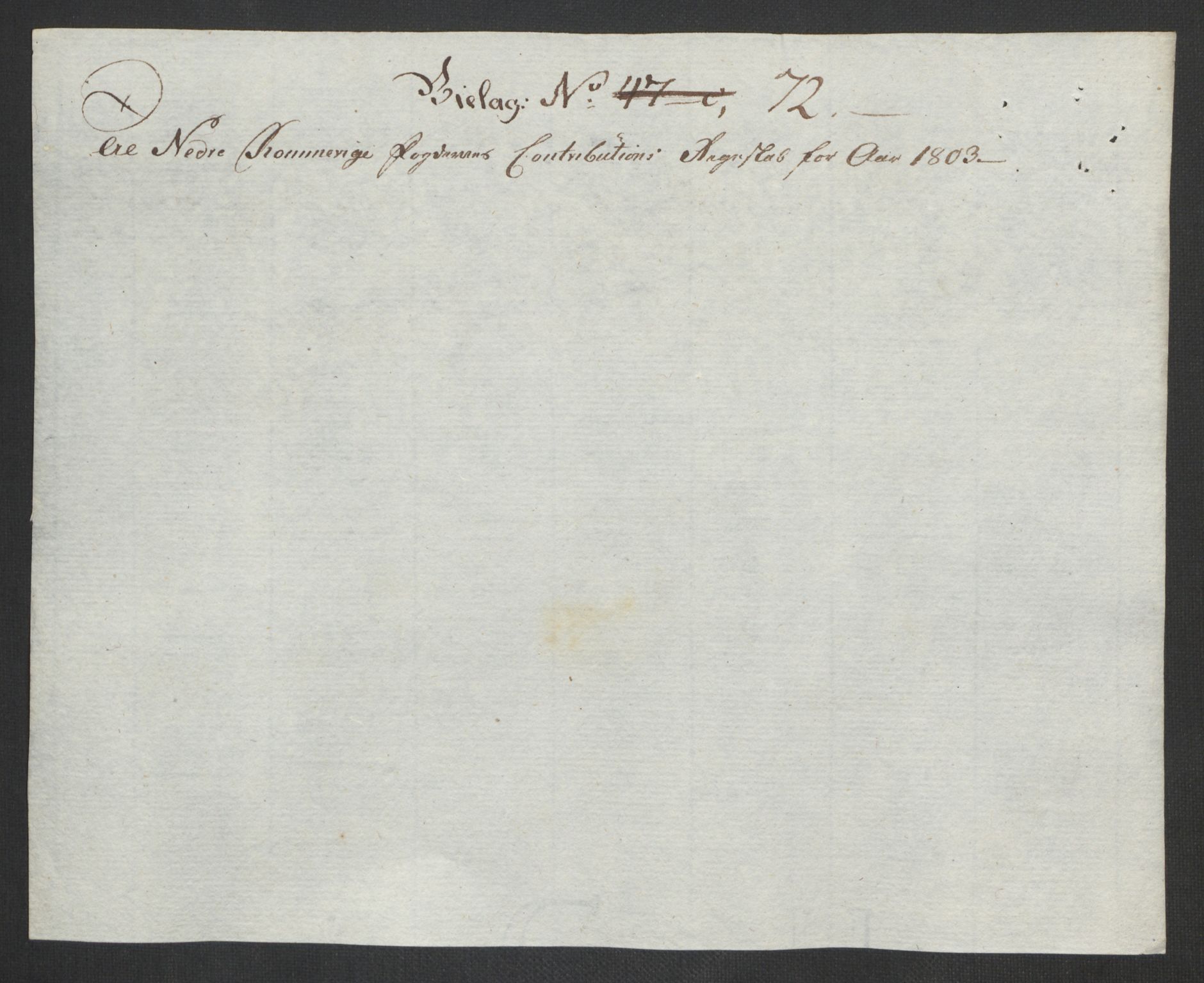 Rentekammeret inntil 1814, Reviderte regnskaper, Fogderegnskap, AV/RA-EA-4092/R11/L0679: Fogderegnskap Nedre Romerike, 1803, p. 210