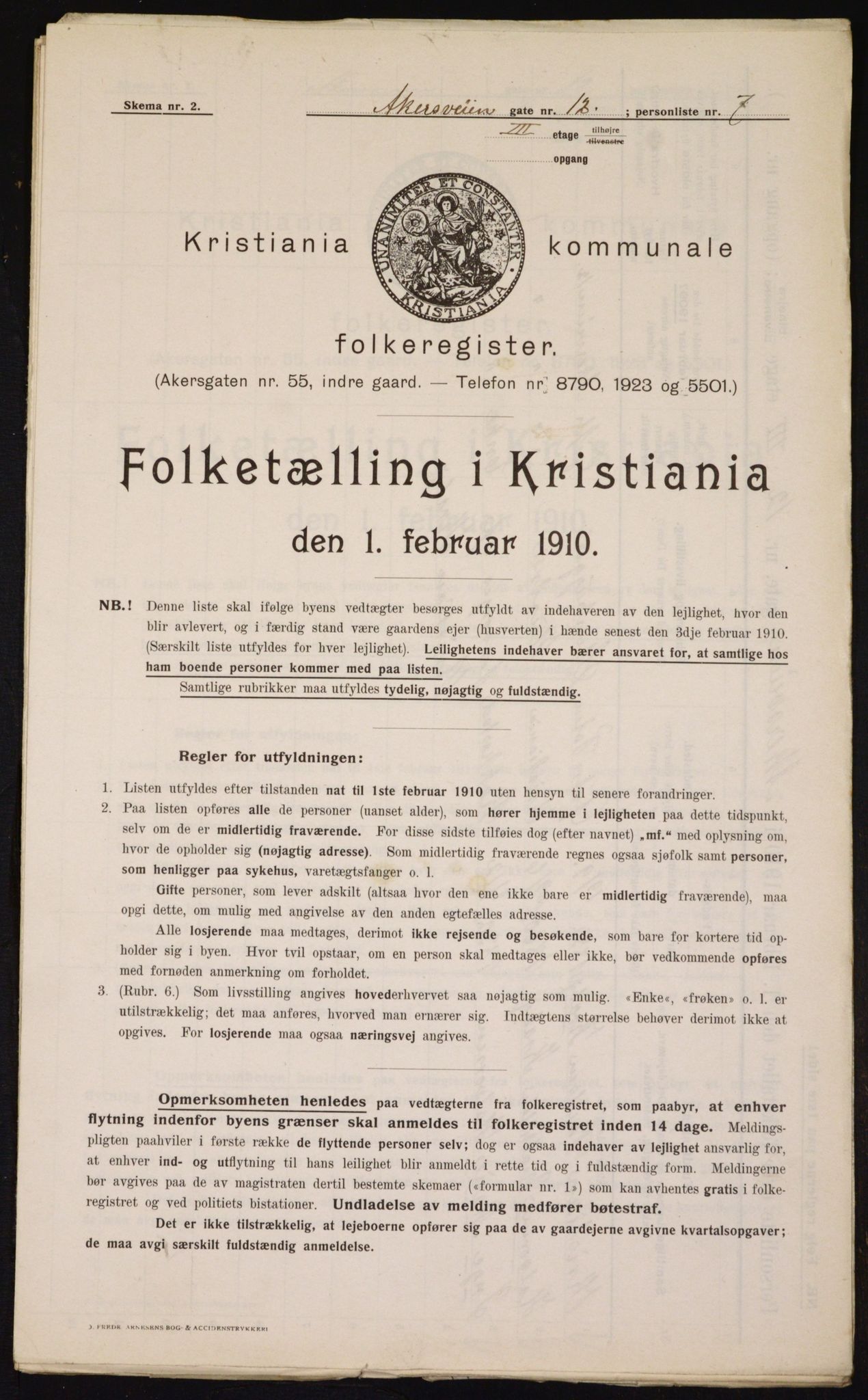 OBA, Municipal Census 1910 for Kristiania, 1910, p. 775