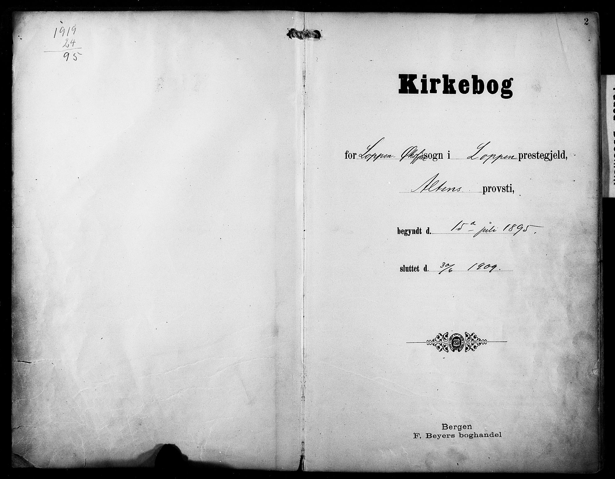 Loppa sokneprestkontor, AV/SATØ-S-1339/H/Ha/L0009kirke: Parish register (official) no. 9, 1895-1909, p. 2