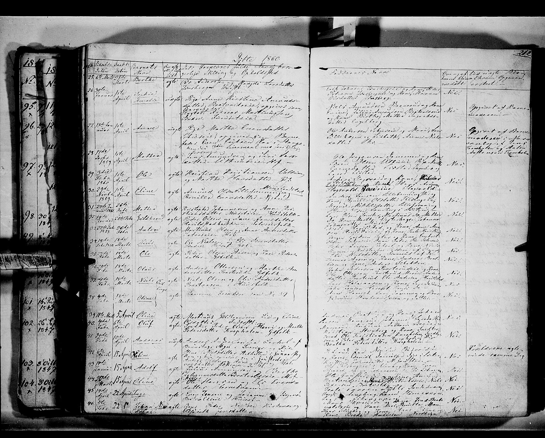 Romedal prestekontor, AV/SAH-PREST-004/K/L0004: Parish register (official) no. 4, 1847-1861, p. 212