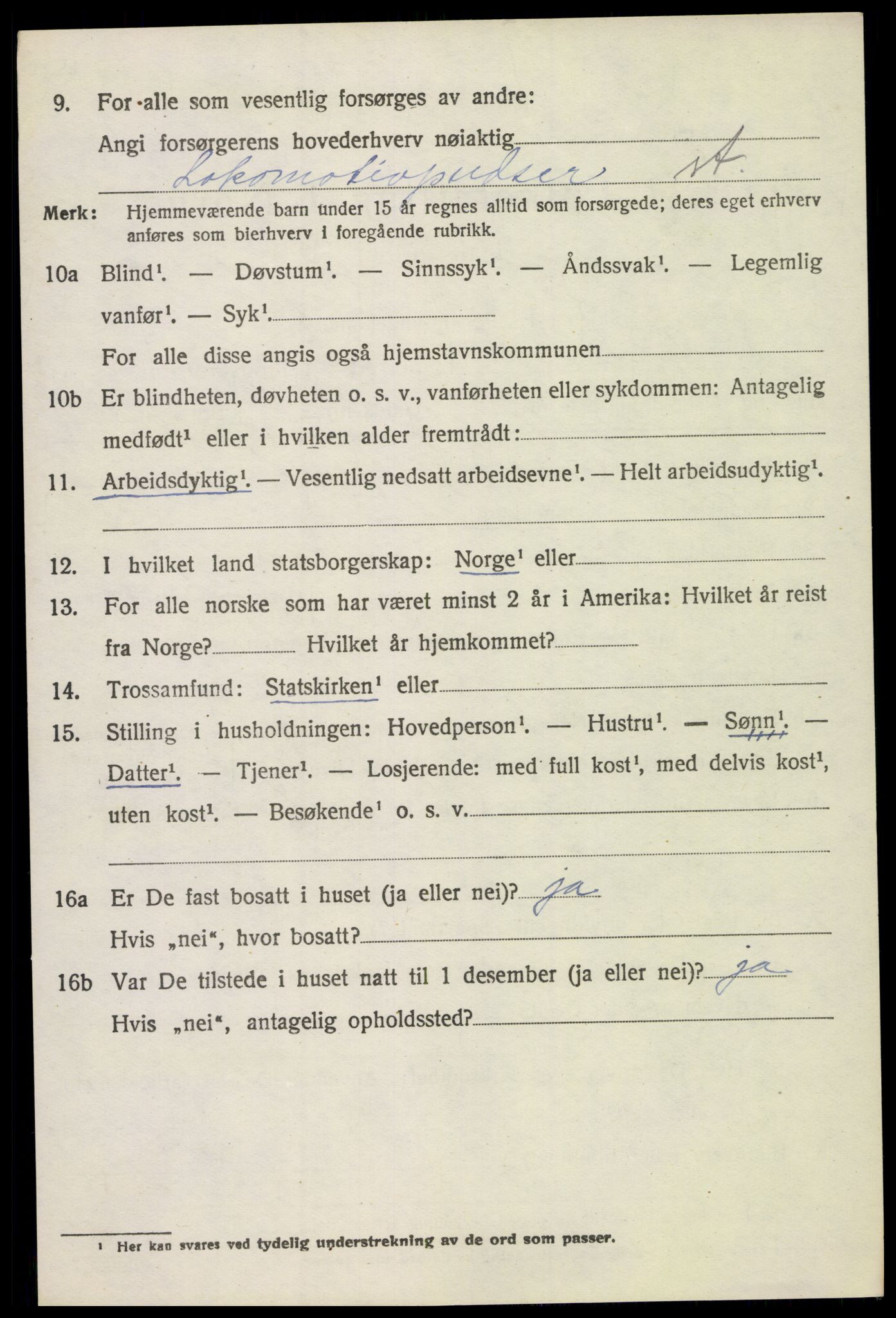 SAH, 1920 census for Gran, 1920, p. 1727