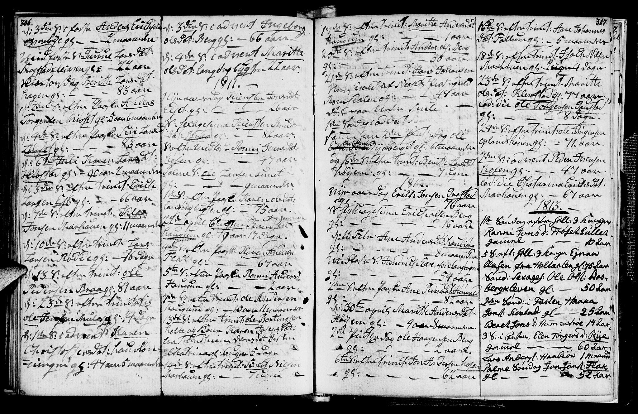 Ministerialprotokoller, klokkerbøker og fødselsregistre - Sør-Trøndelag, SAT/A-1456/612/L0371: Parish register (official) no. 612A05, 1803-1816, p. 306-307