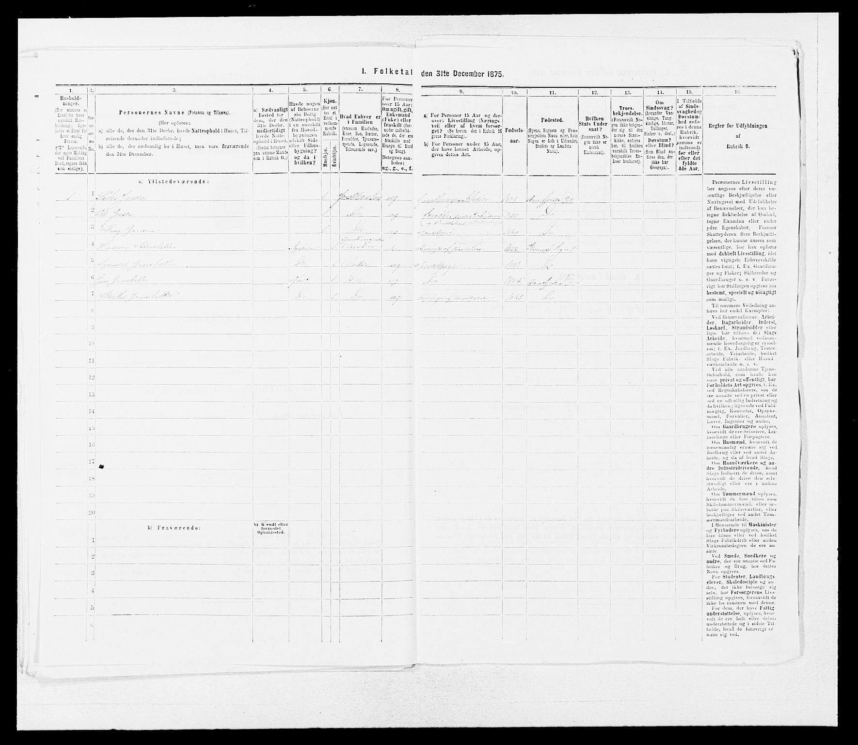 SAB, 1875 census for 1417P Vik, 1875, p. 377