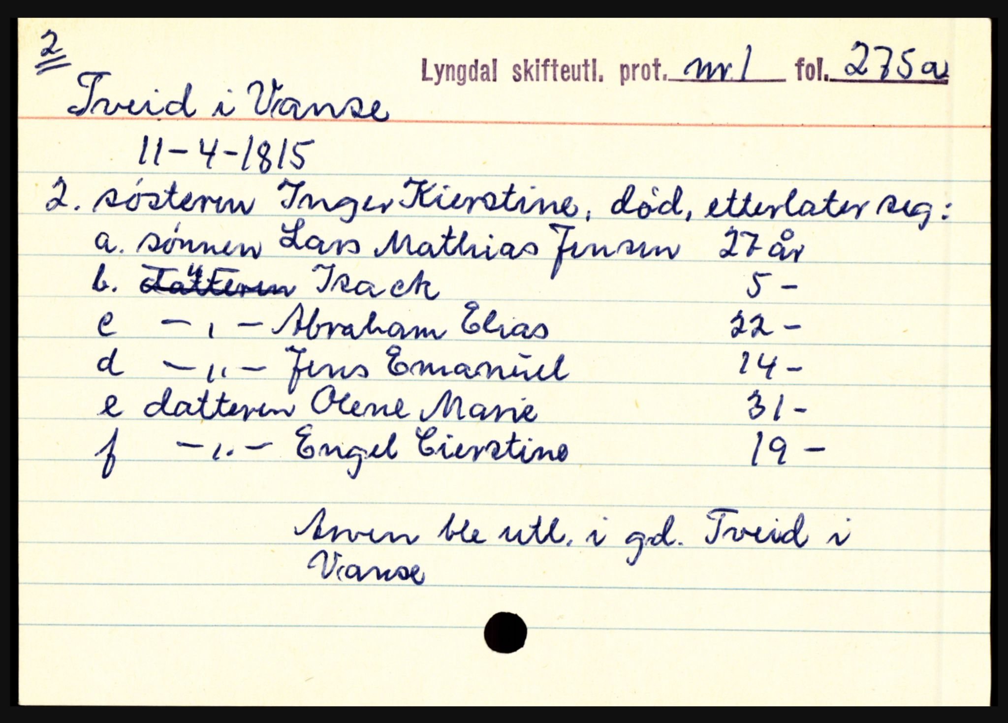 Lyngdal sorenskriveri, AV/SAK-1221-0004/H, p. 11961