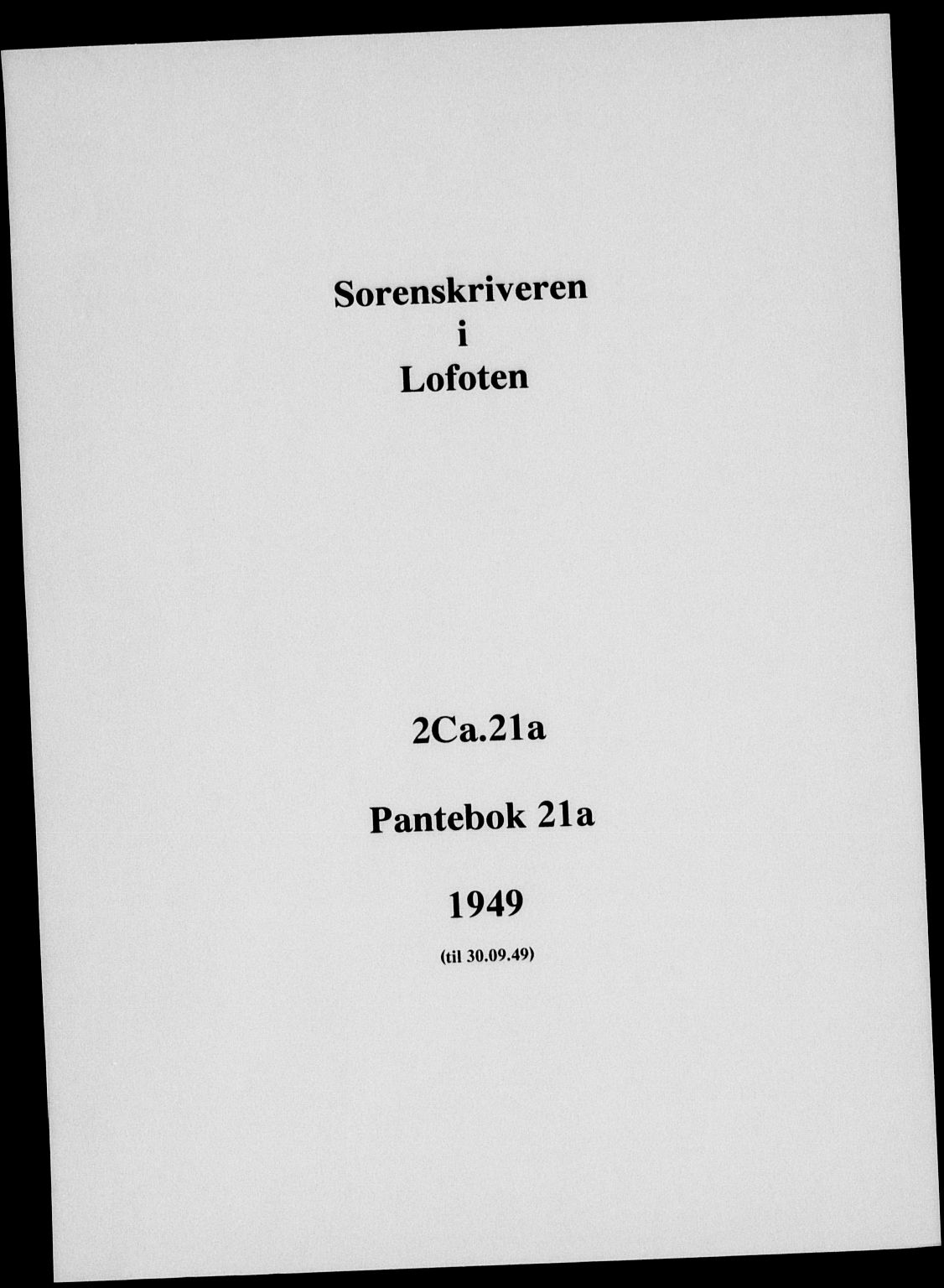 Lofoten sorenskriveri, SAT/A-0017/1/2/2C/L0020a: Mortgage book no. 20a, 1948-1949